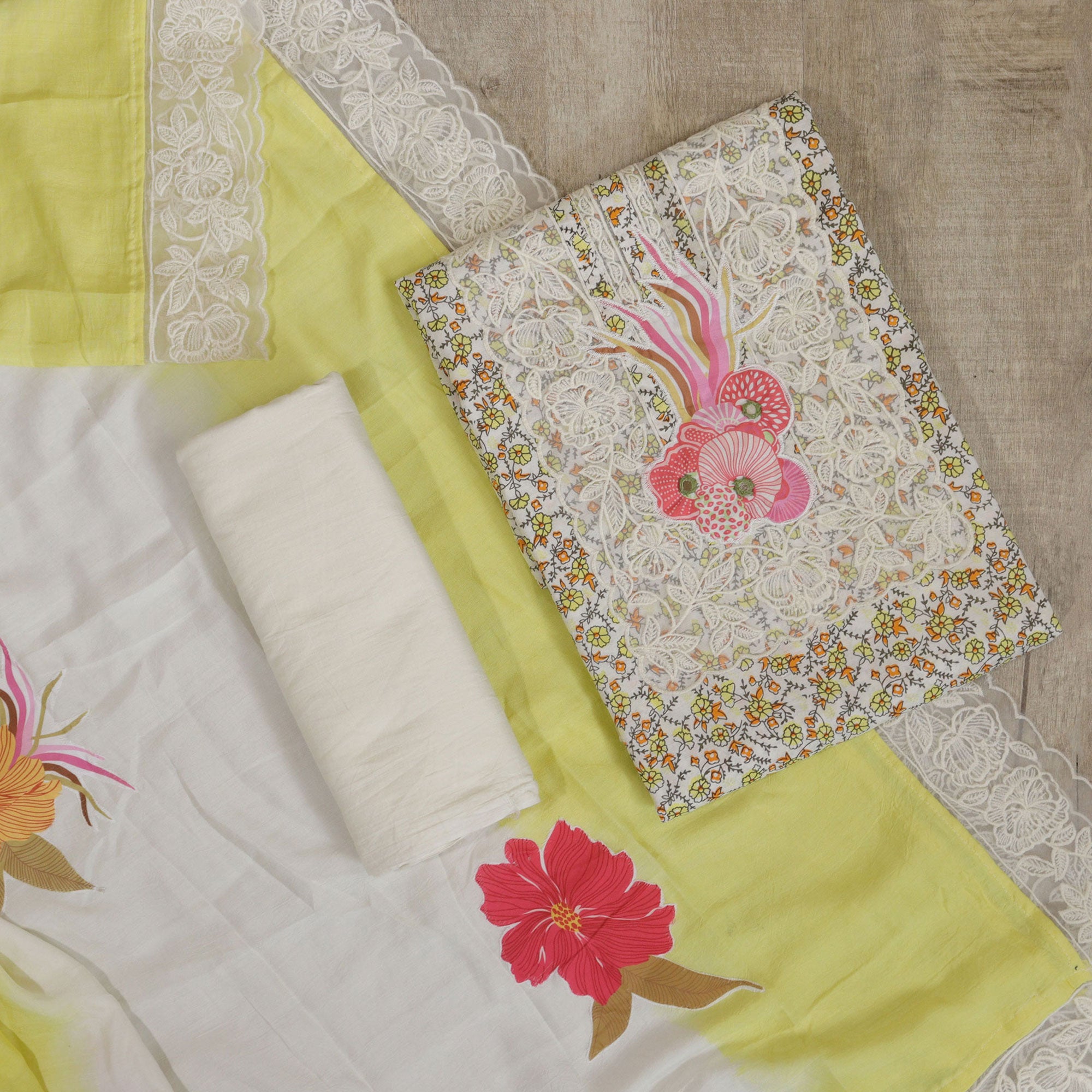 Load image into Gallery viewer, Crepe Silk Unstitched suit-4853