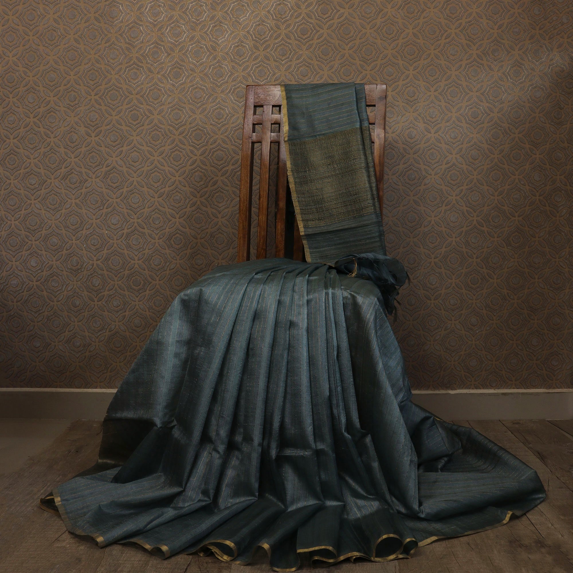 Load image into Gallery viewer, Pure Tussar Silk Saree -4823