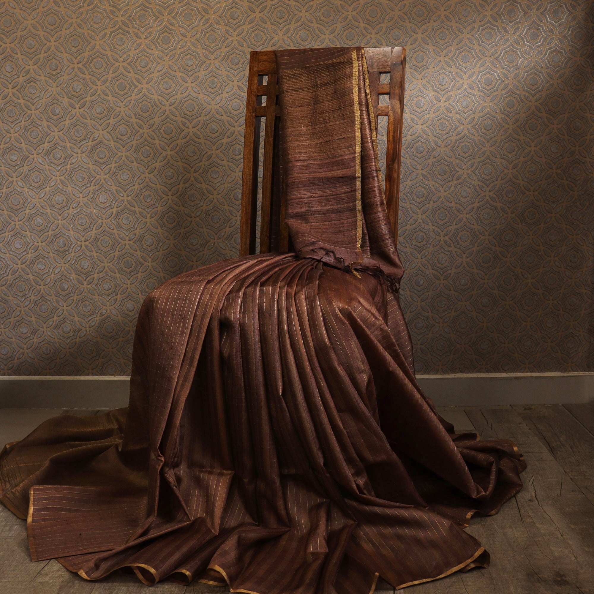 Load image into Gallery viewer, Pure Tussar Silk Saree -4823