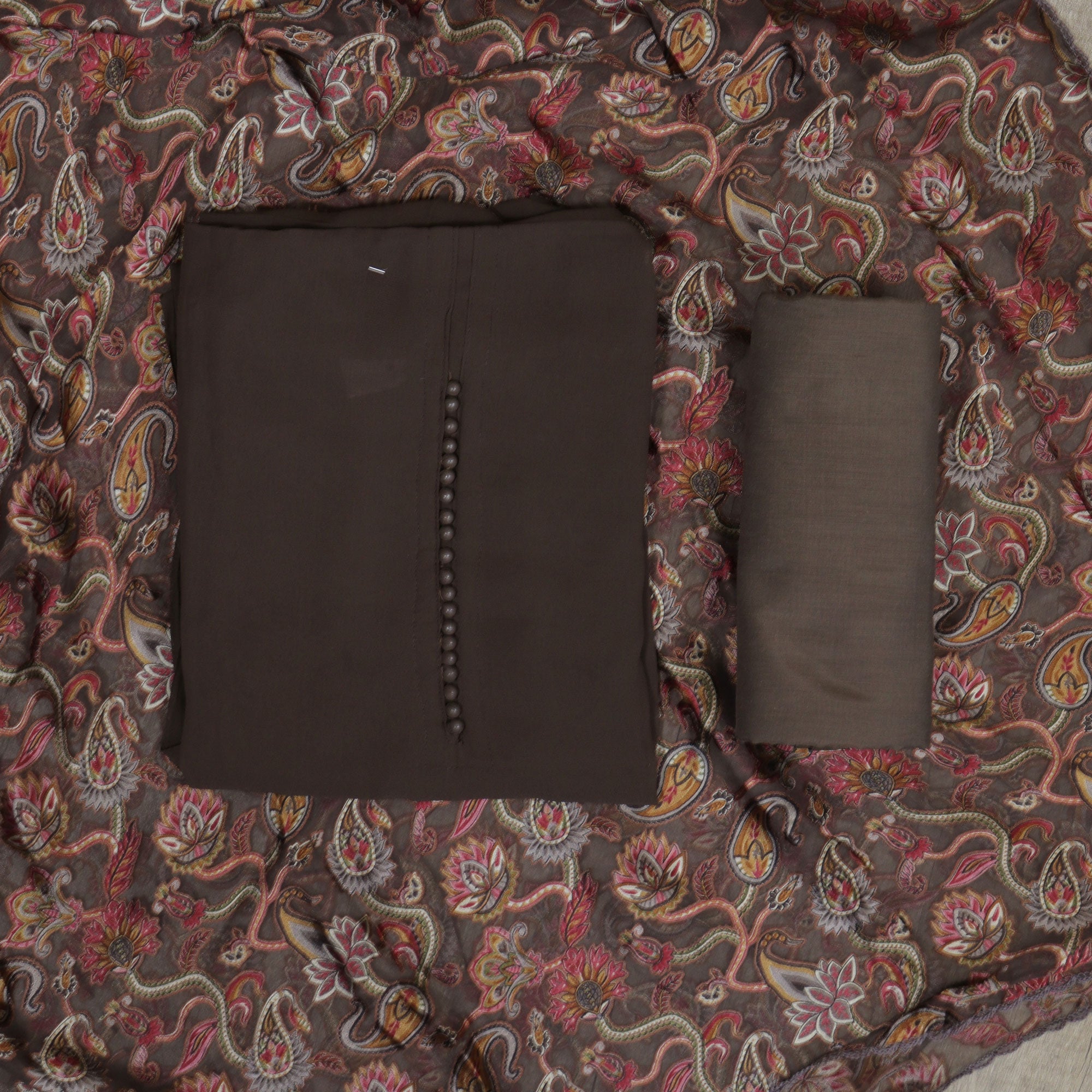 Load image into Gallery viewer, Faux Georgette Unstitched Suit-4851