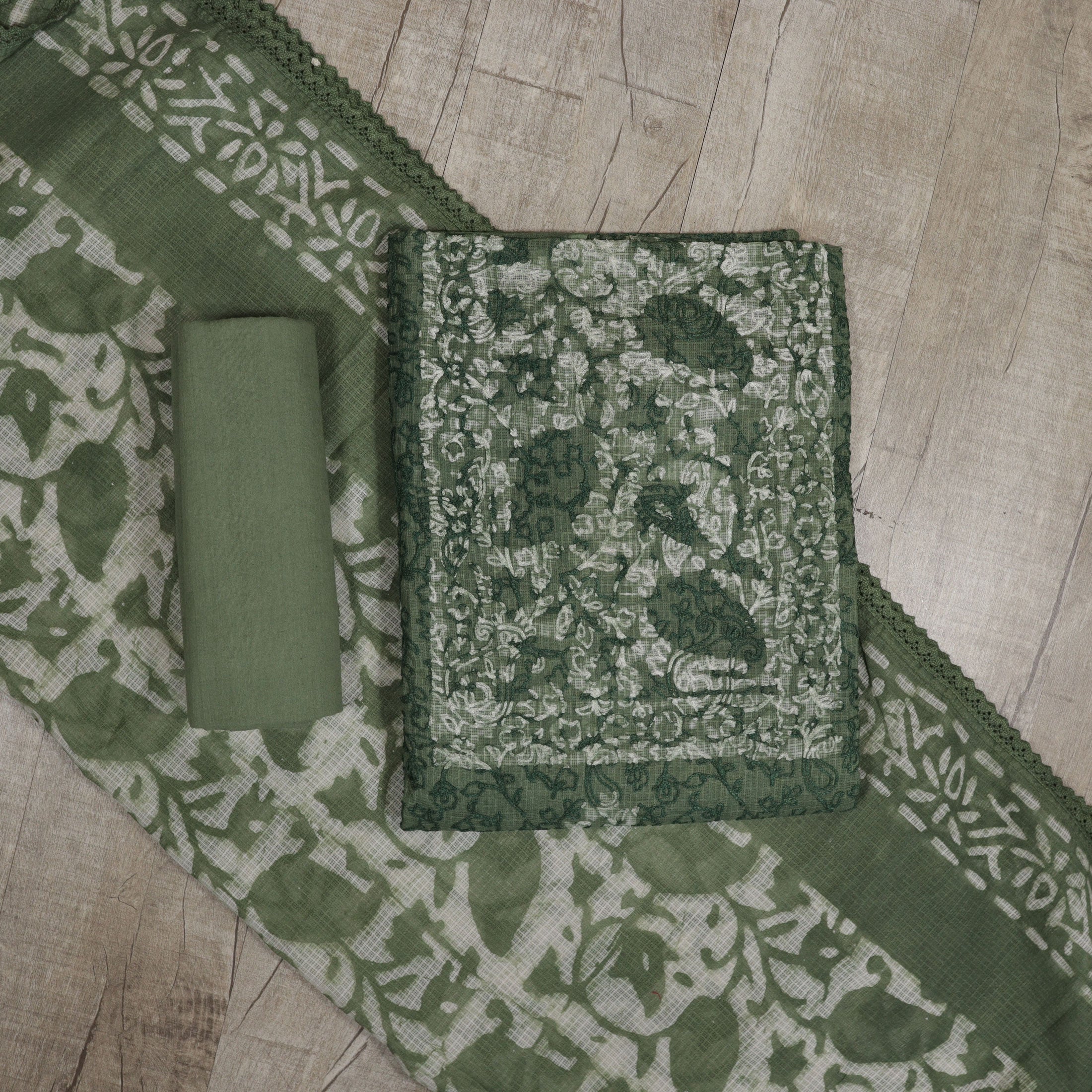 Load image into Gallery viewer, Pure Kota Cotton Unstitched Suit-4829