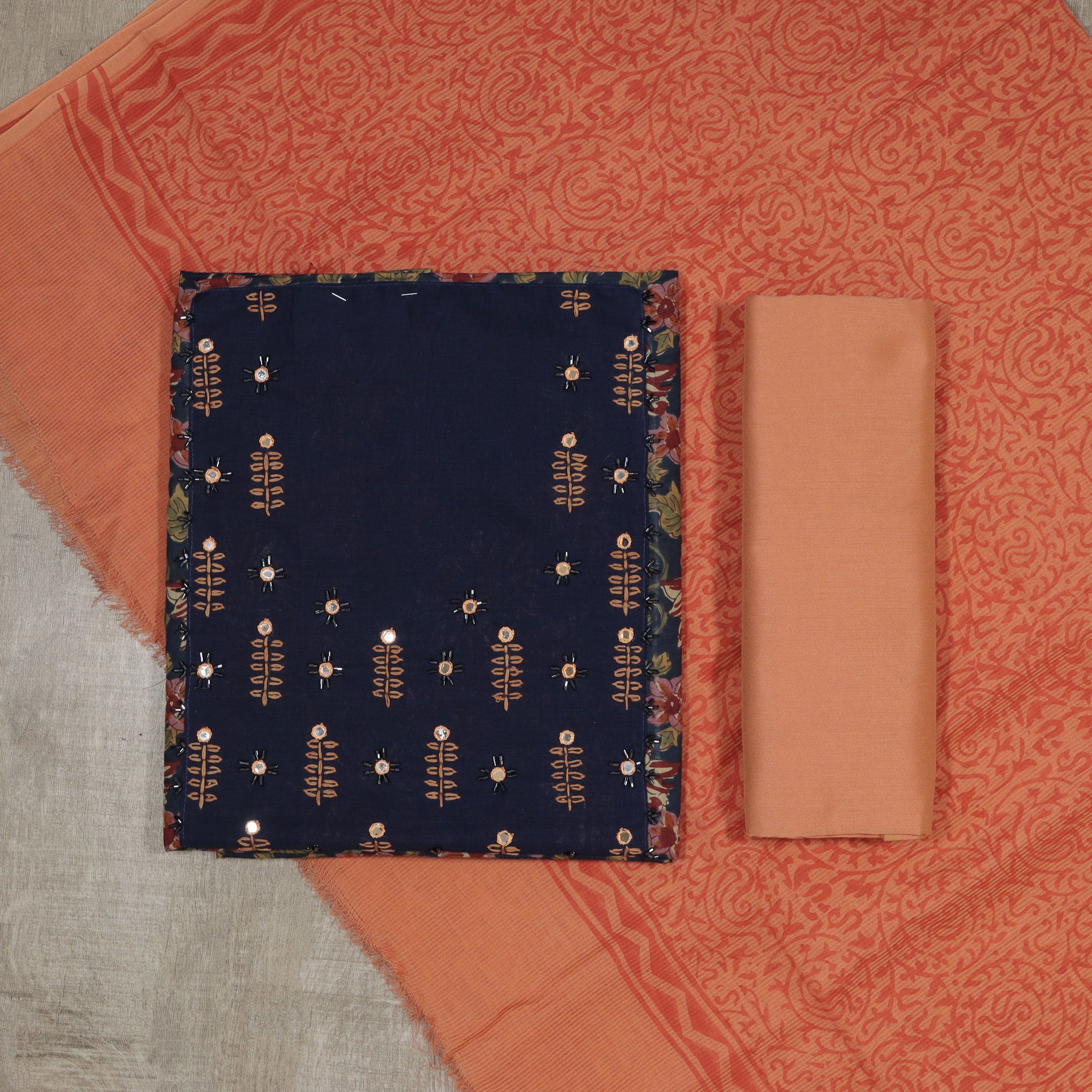 Load image into Gallery viewer, Pure Cotton Unstitched Suit-4880