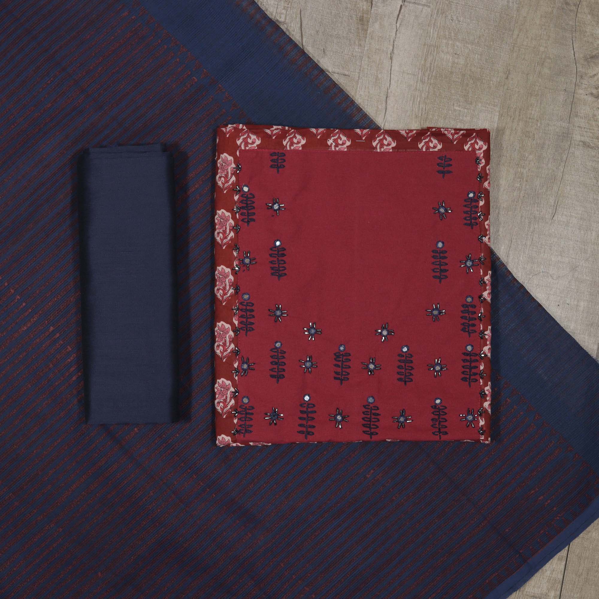 Load image into Gallery viewer, Pure Cotton Unstitched Suit-4880