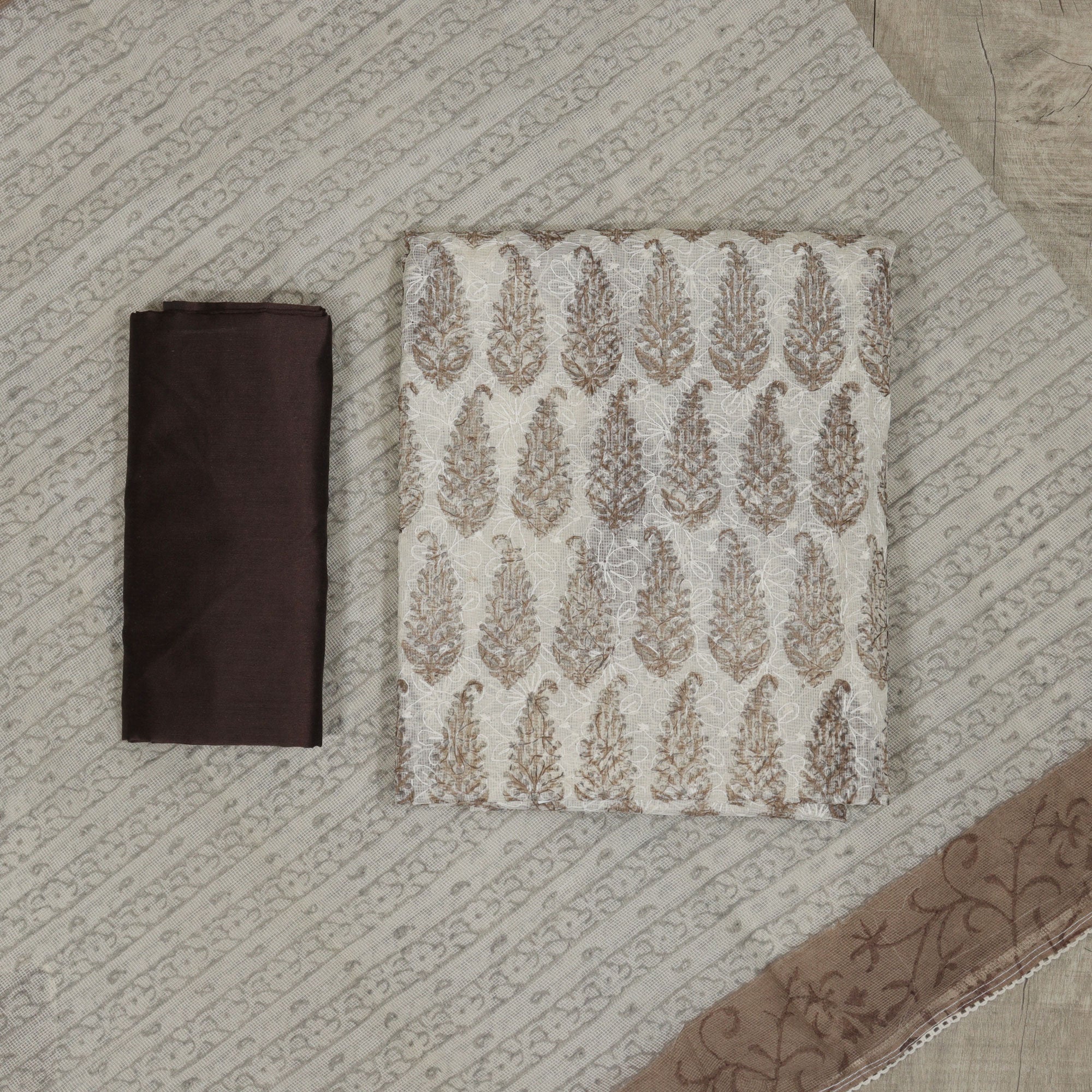 Load image into Gallery viewer, Net Kota Unstitched Suit-4478