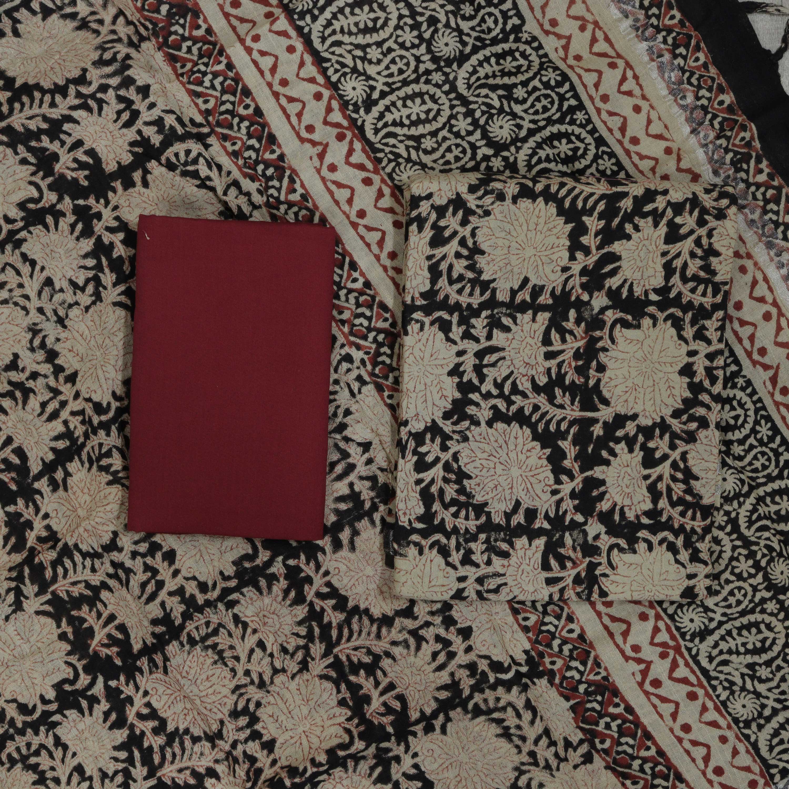 Load image into Gallery viewer, Linen Cotton Unstitched Suit-4926