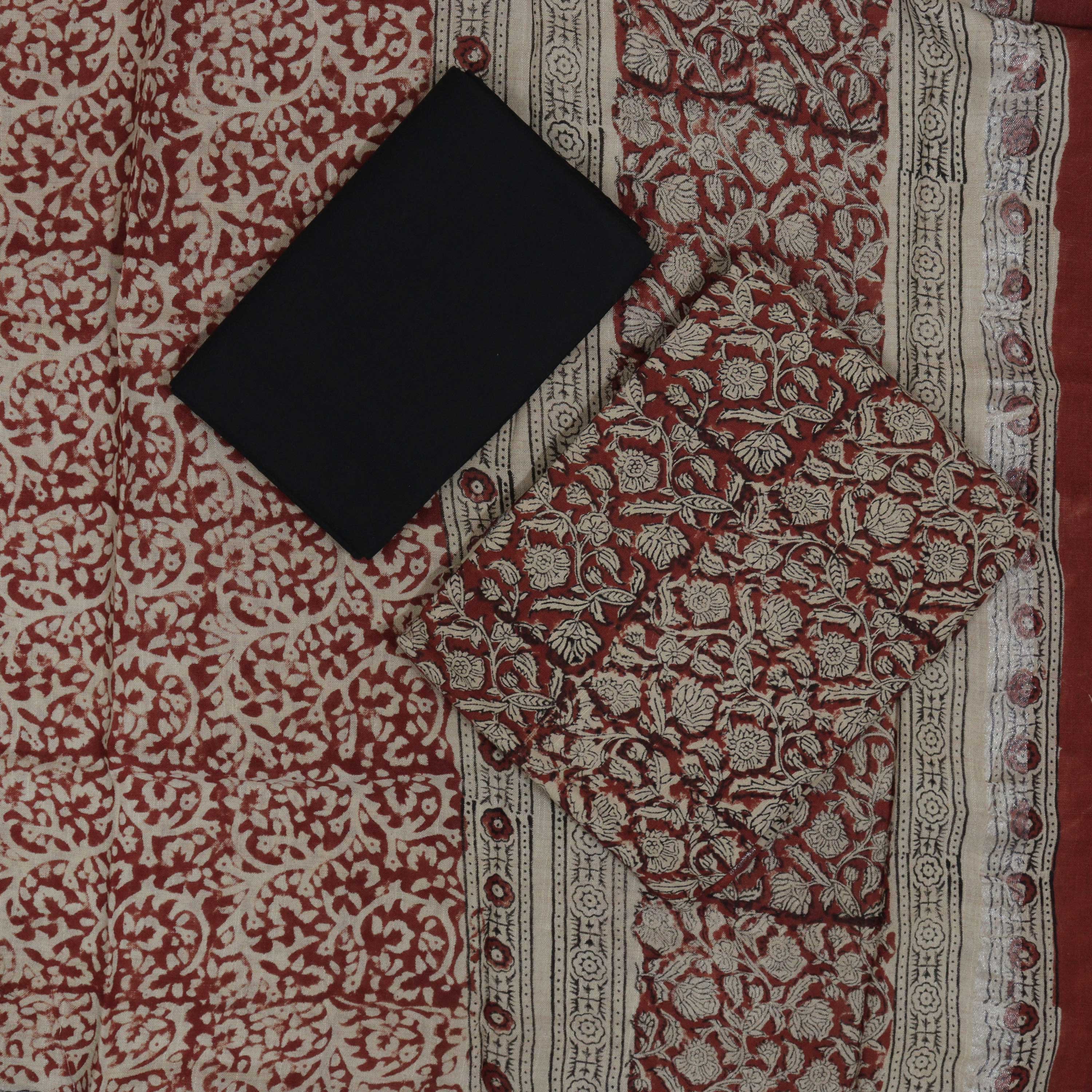 Load image into Gallery viewer, Linen Cotton Unstitched Suit-4926