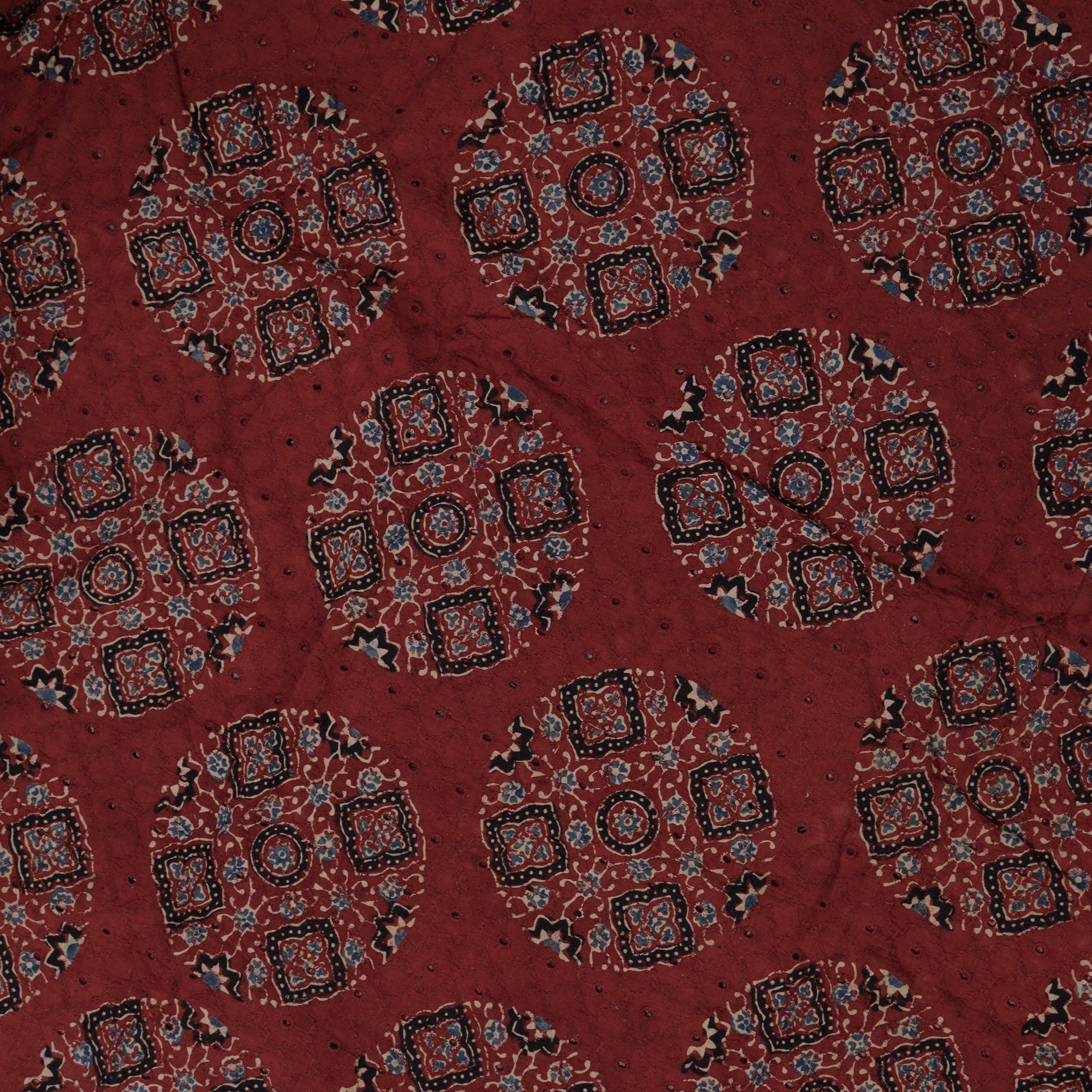 Load image into Gallery viewer, Ajrakh Printed Fabric - 4916