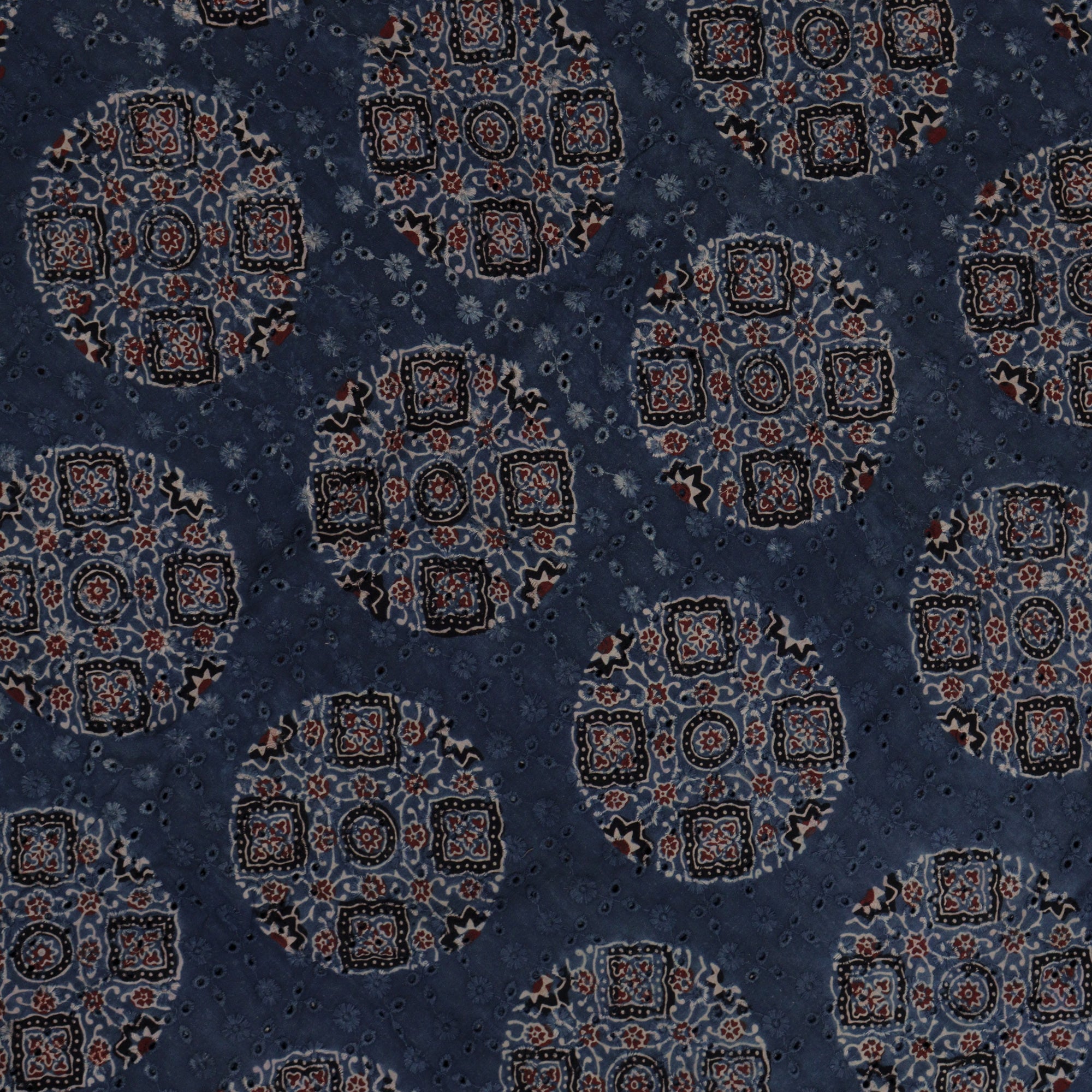 Load image into Gallery viewer, Ajrakh Printed Fabric - 4916