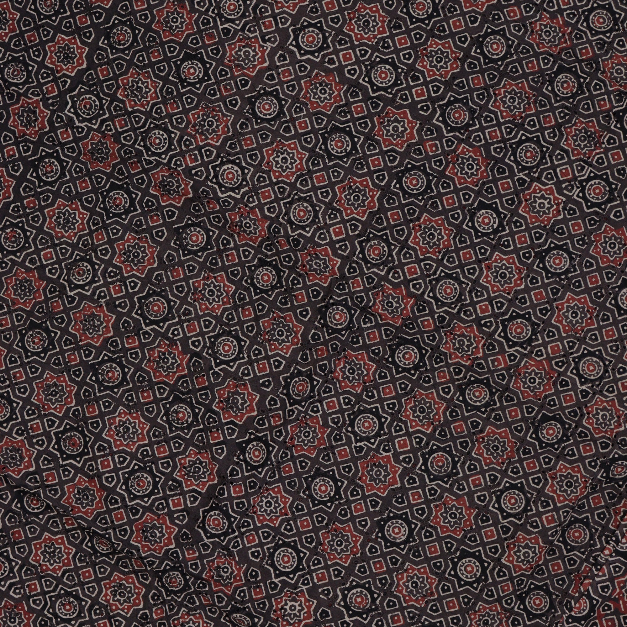 Load image into Gallery viewer, Ajrakh Printed Fabric - 4916