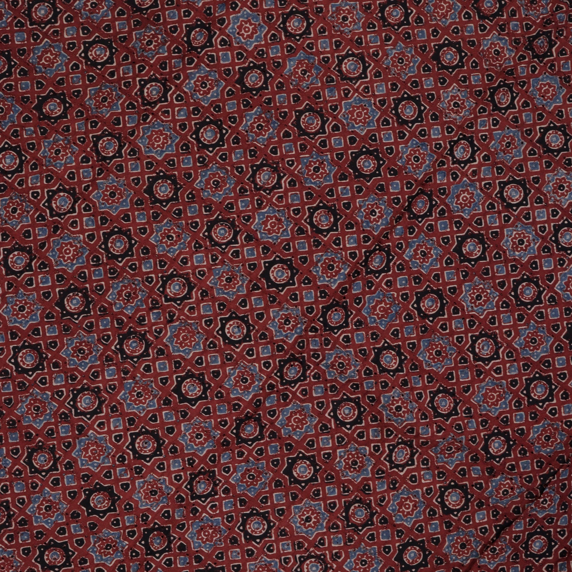 Load image into Gallery viewer, Ajrakh Printed Fabric - 4916