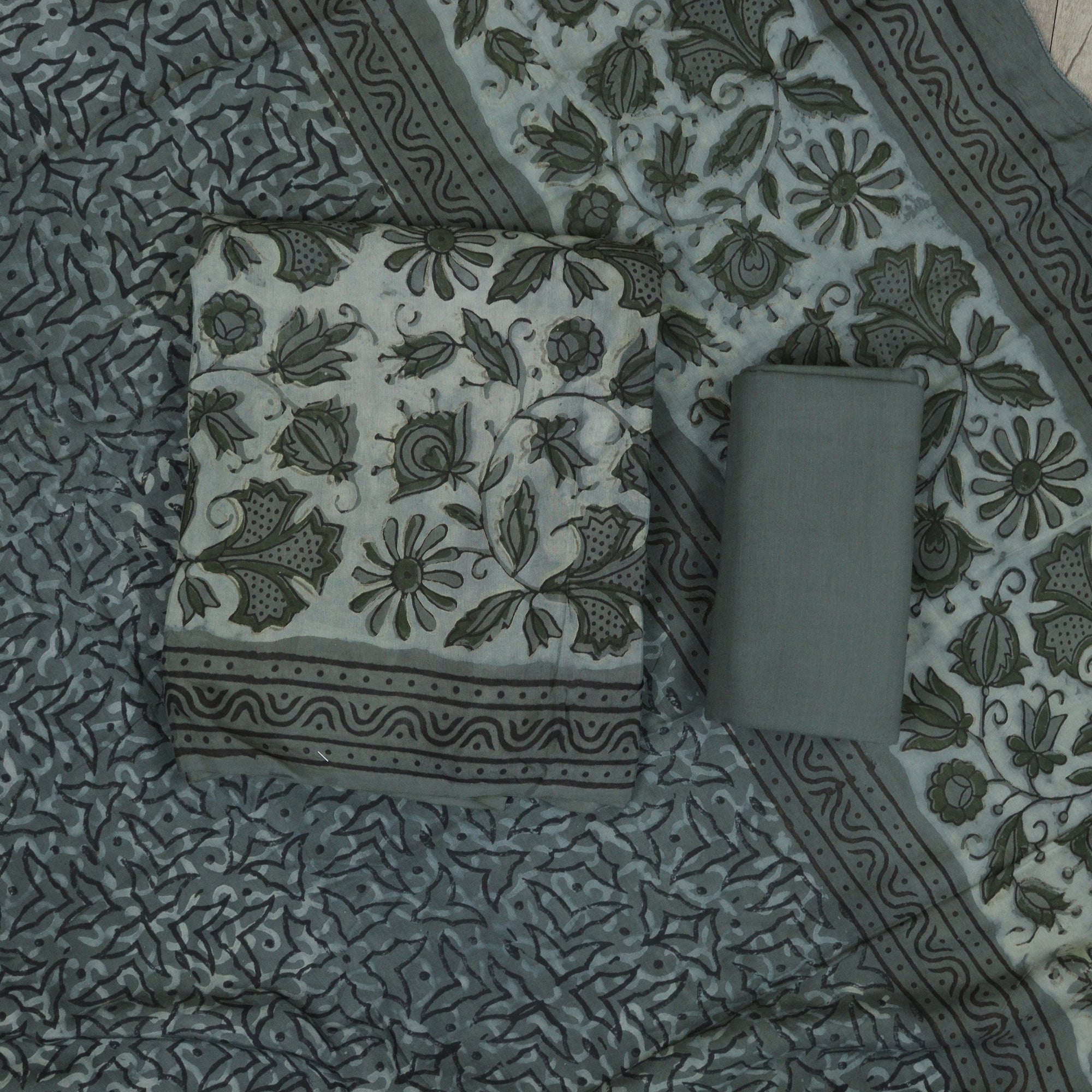 Load image into Gallery viewer, Modal Muslin Silk Unstitched Suit-4927