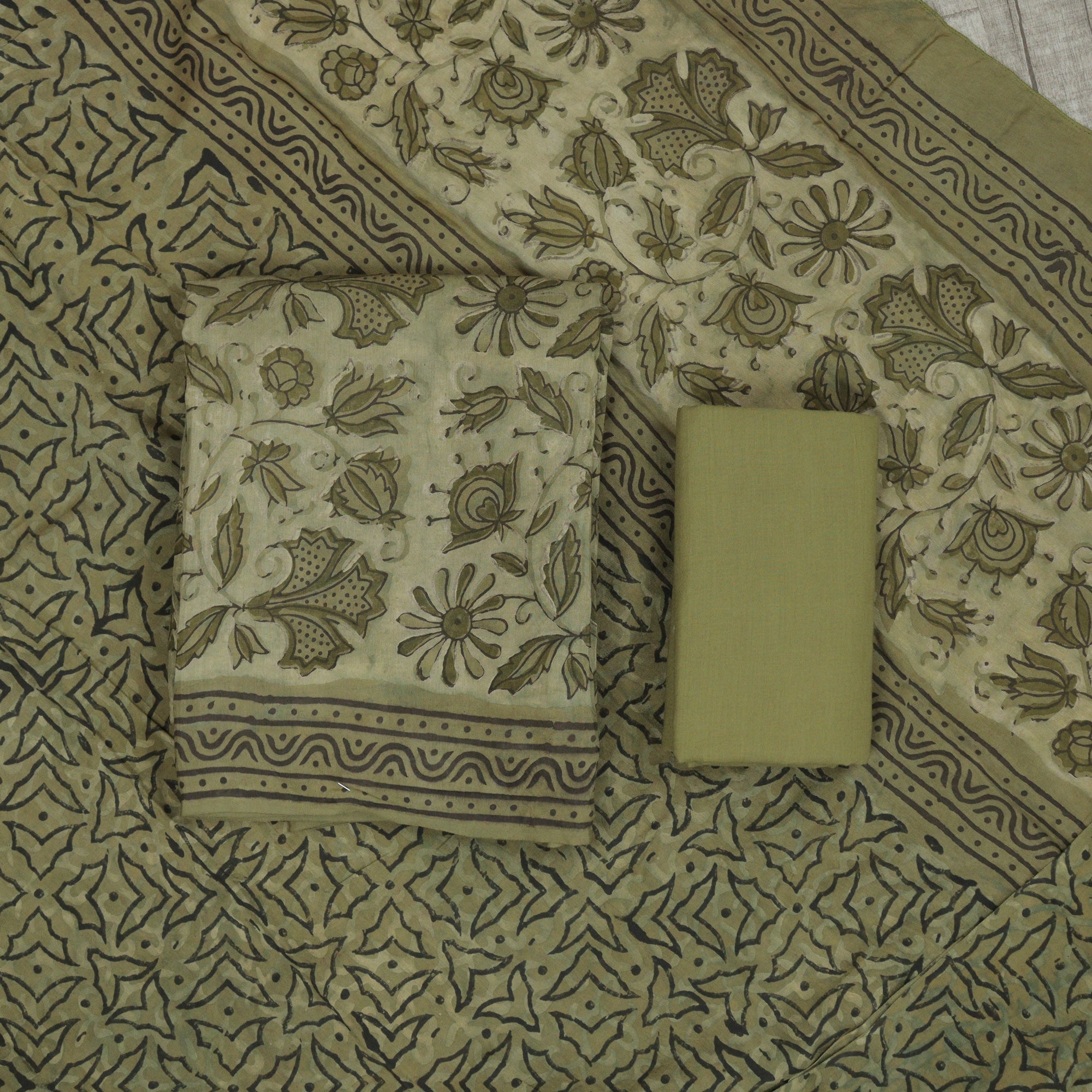 Load image into Gallery viewer, Modal Muslin Silk Unstitched Suit-4927