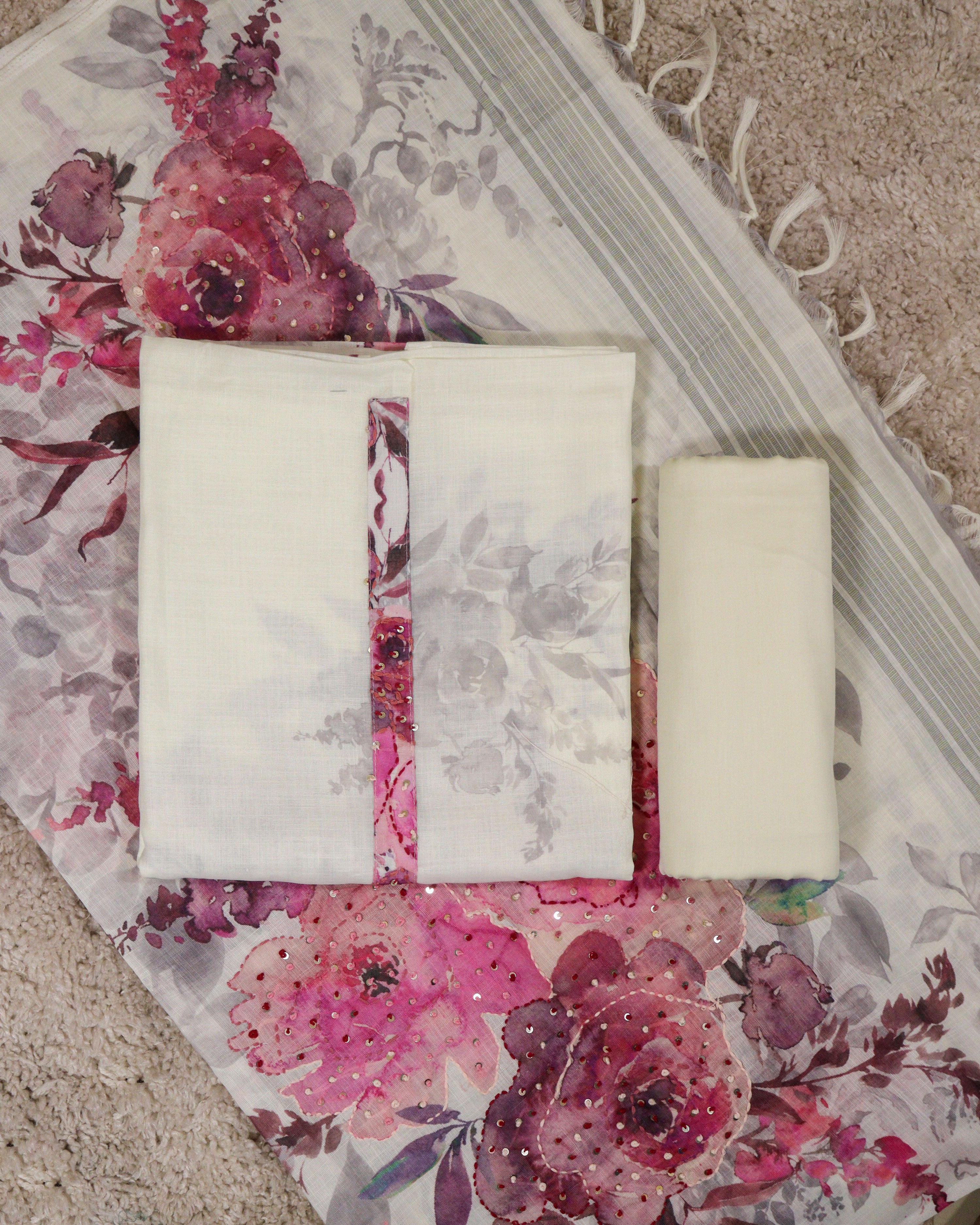 Load image into Gallery viewer, Linen Unstitched Suit-3034