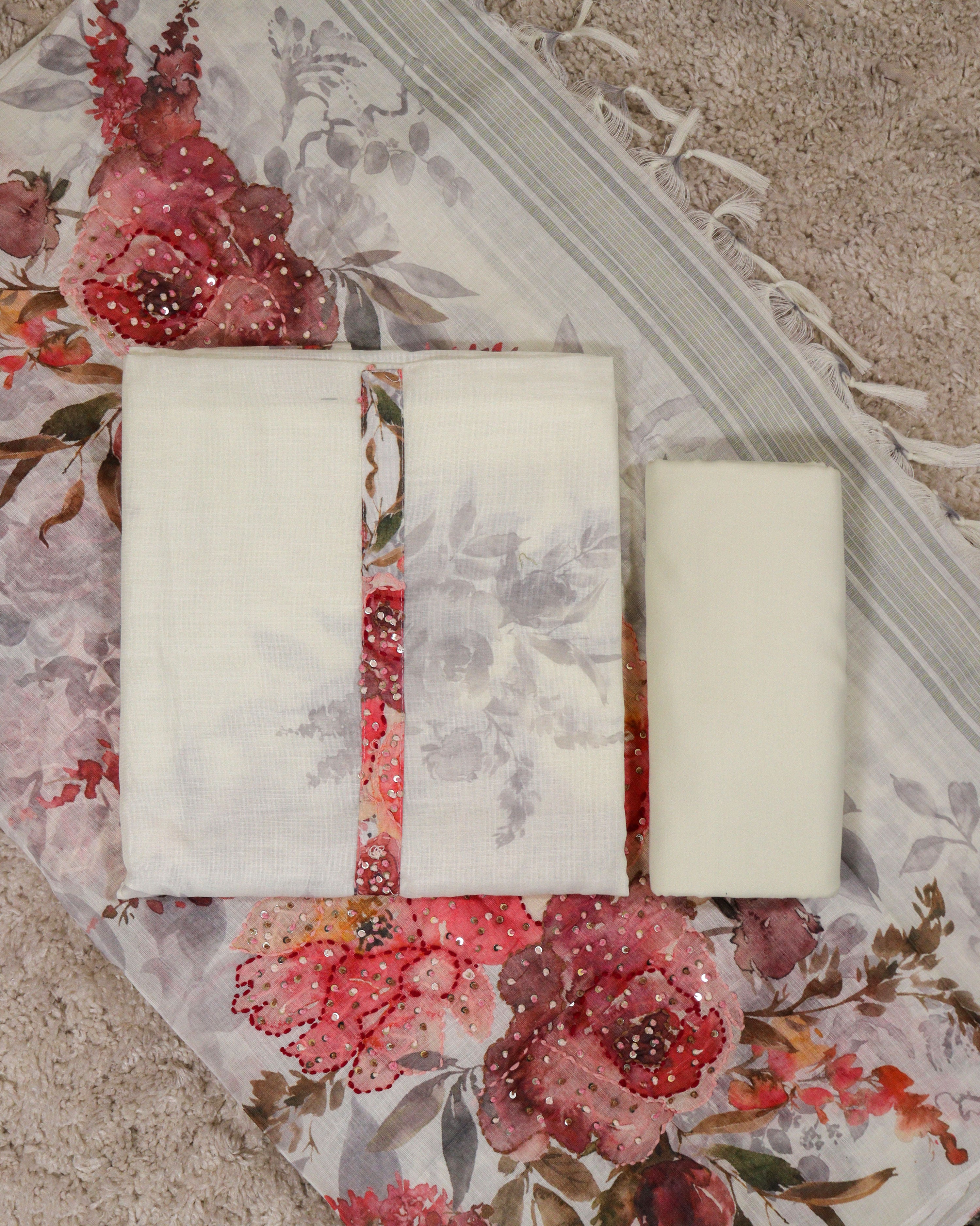 Load image into Gallery viewer, Linen Unstitched Suit-3034