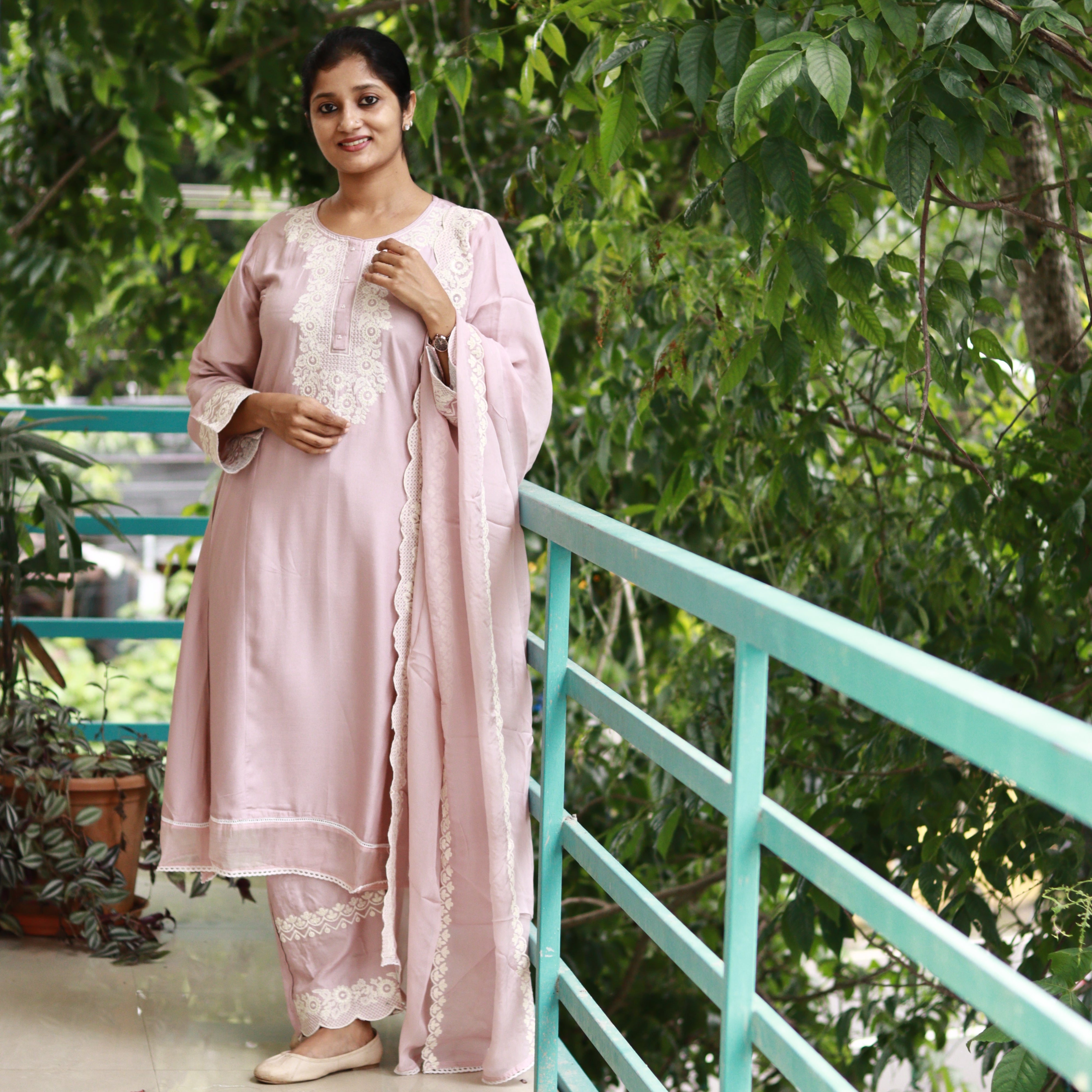 Load image into Gallery viewer, Pure Heavy Rayon Embroidery Suit - 3660