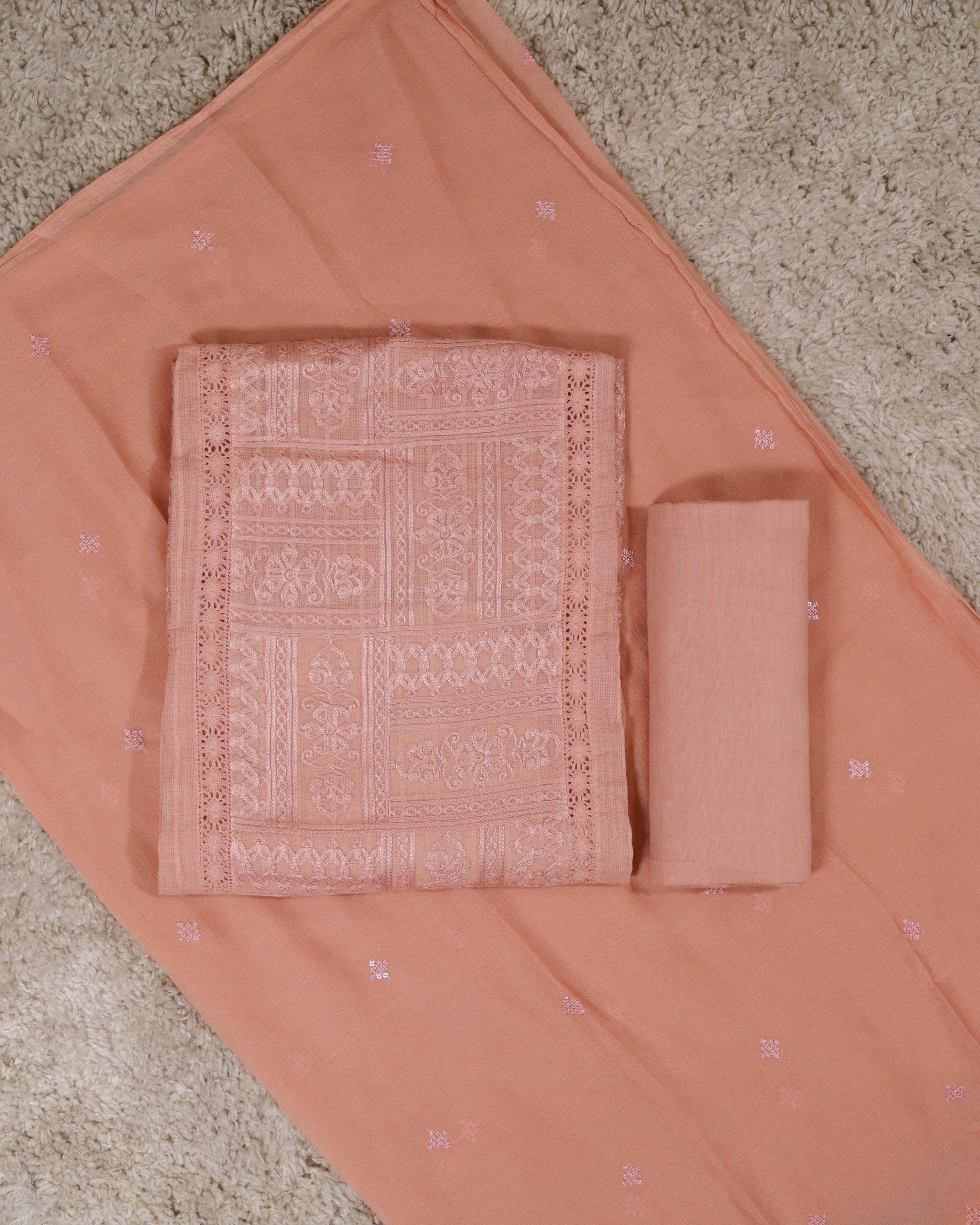 Load image into Gallery viewer, Kota Cotton Unstitched Suit-3231