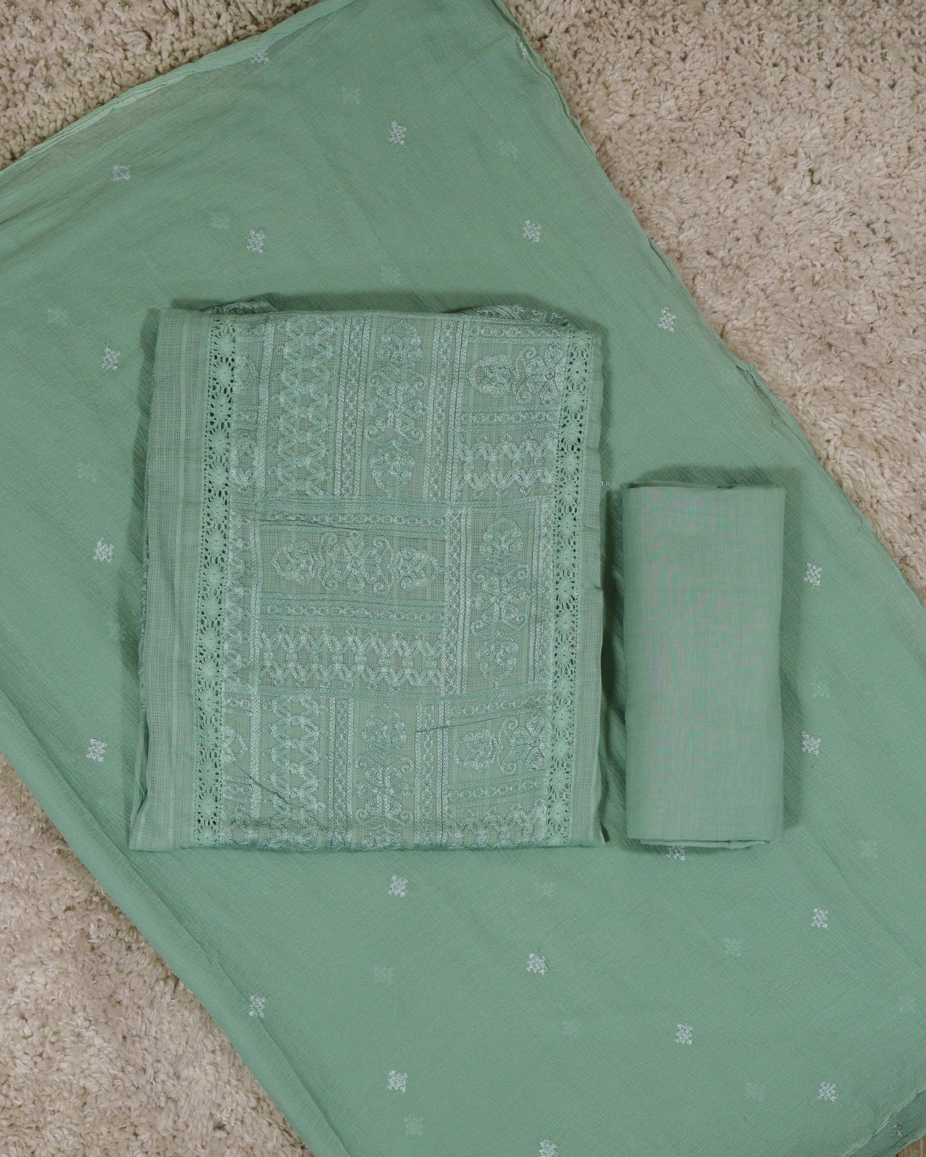 Load image into Gallery viewer, Kota Cotton Unstitched Suit-3231