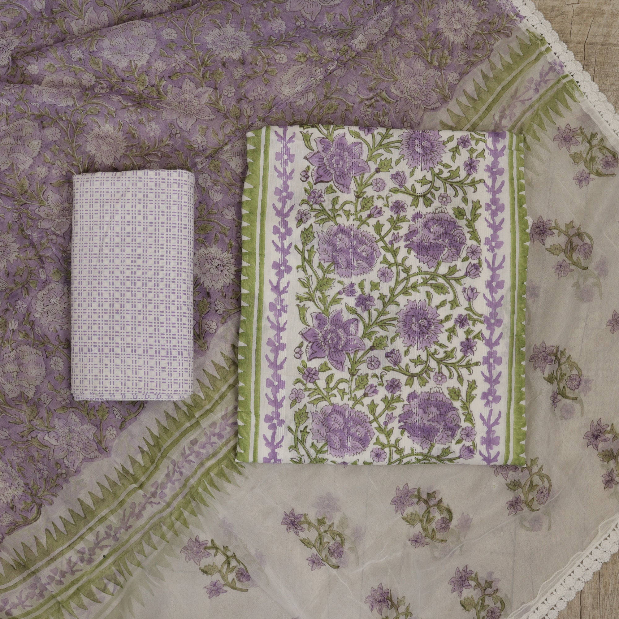 Load image into Gallery viewer, PURE COTTON UNSTITCHED SUIT - 4473