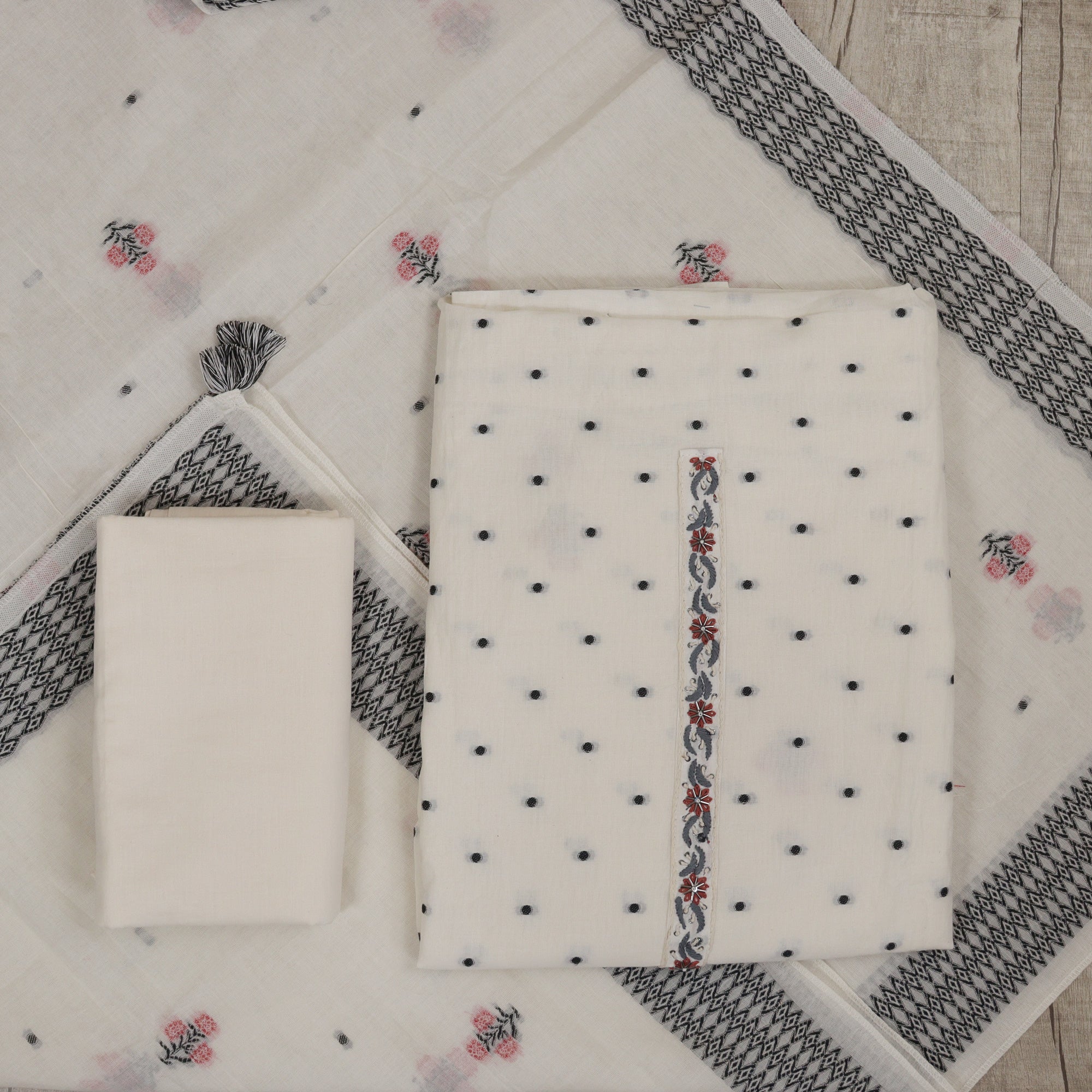 Load image into Gallery viewer, Pure cotton unstitched suit-4984