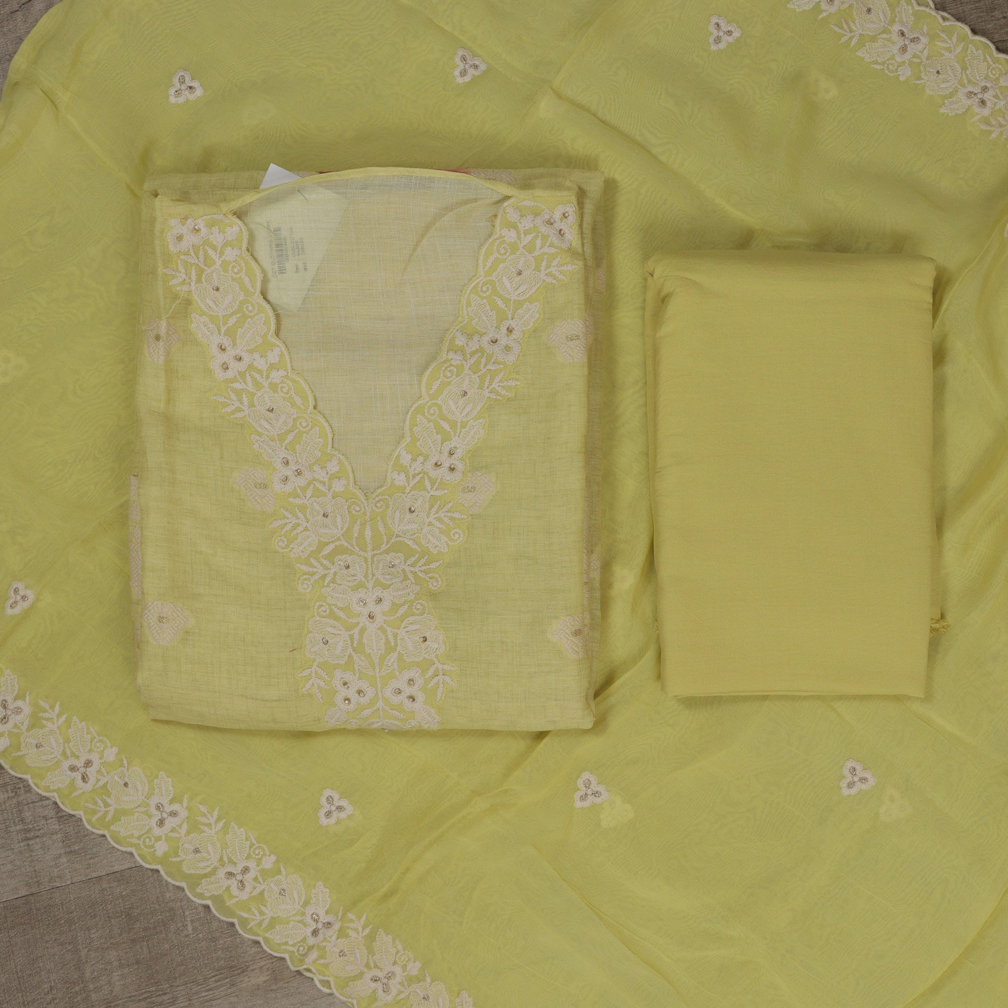 Load image into Gallery viewer, PURE LINEN COTTON UNSTITCHED SUIT - 4986