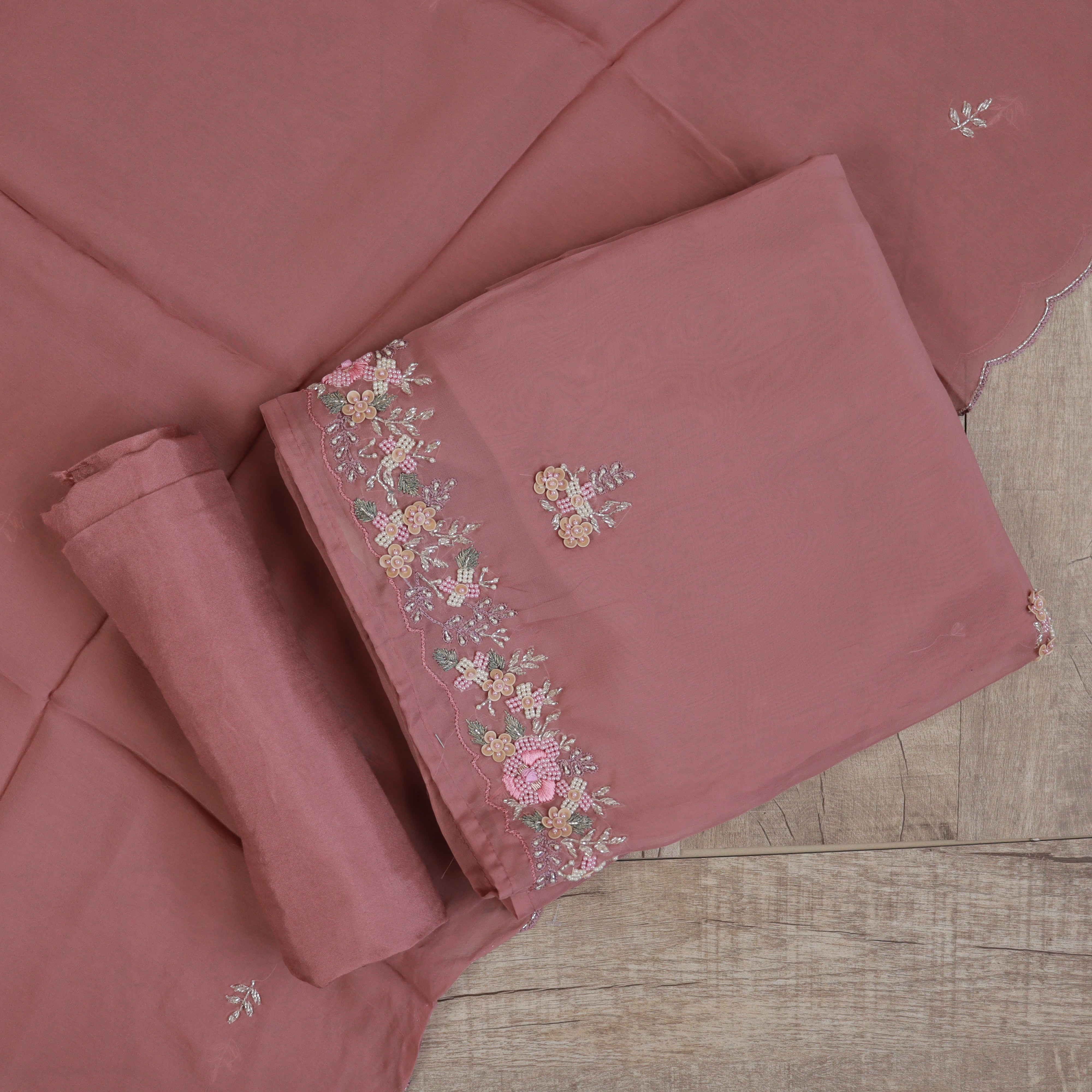 Load image into Gallery viewer, Pure Viscos Organza Unstitched Suit- 3744