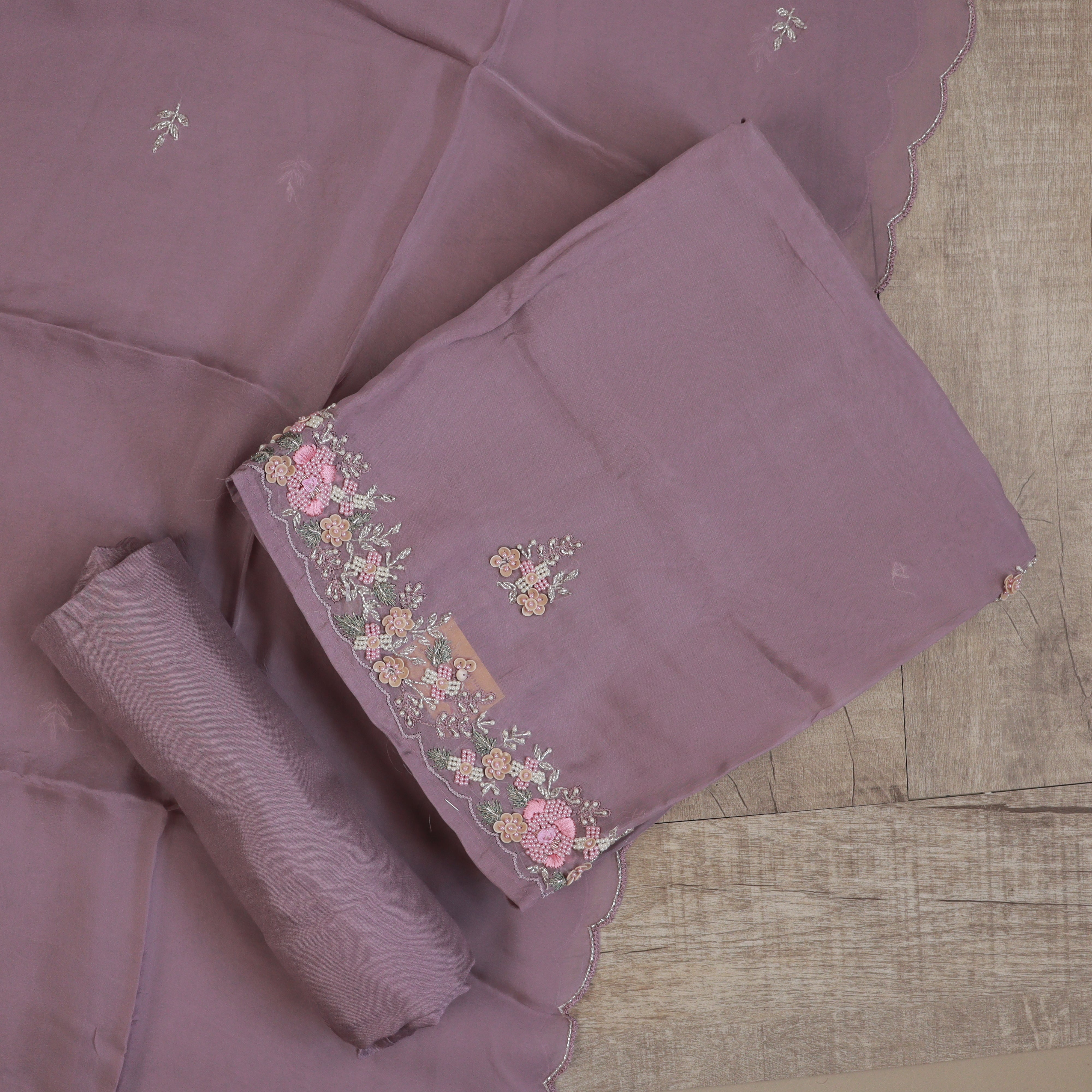 Load image into Gallery viewer, Pure Viscos Organza Unstitched Suit- 3744