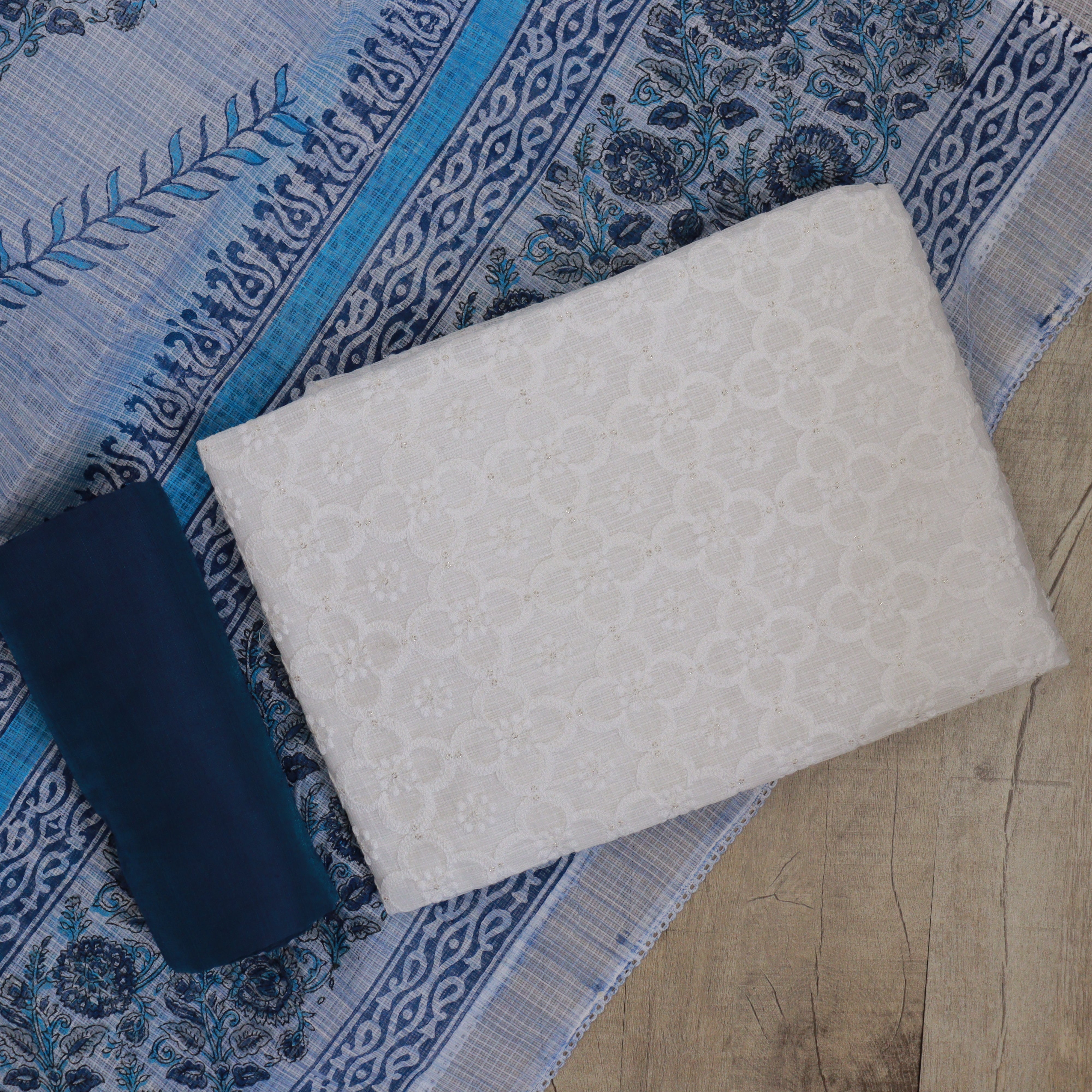 Load image into Gallery viewer, Pure Kota Cotton Unstitched Suit - 3722