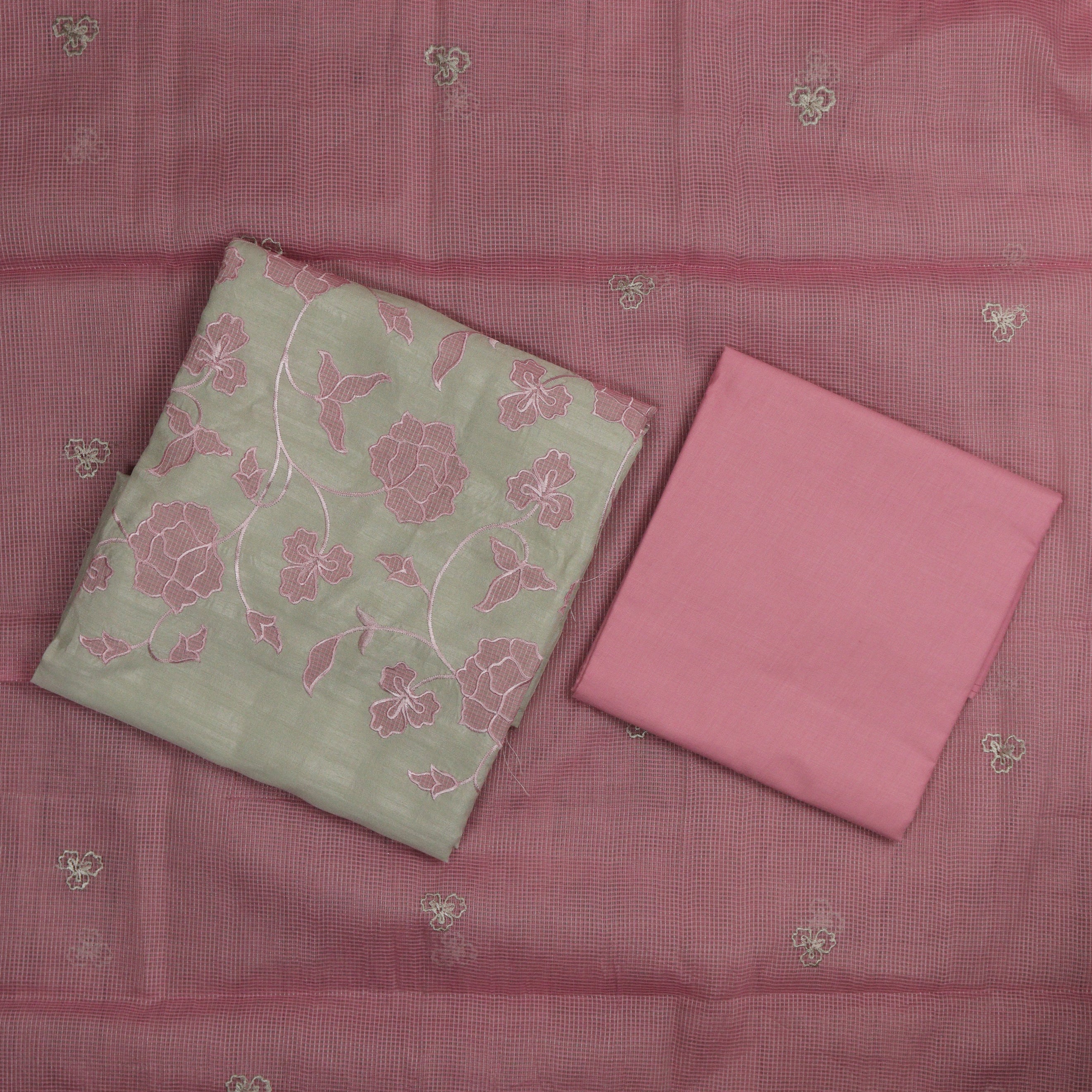 Load image into Gallery viewer, Semi Tusser Silk Unstitched Suit- 5043