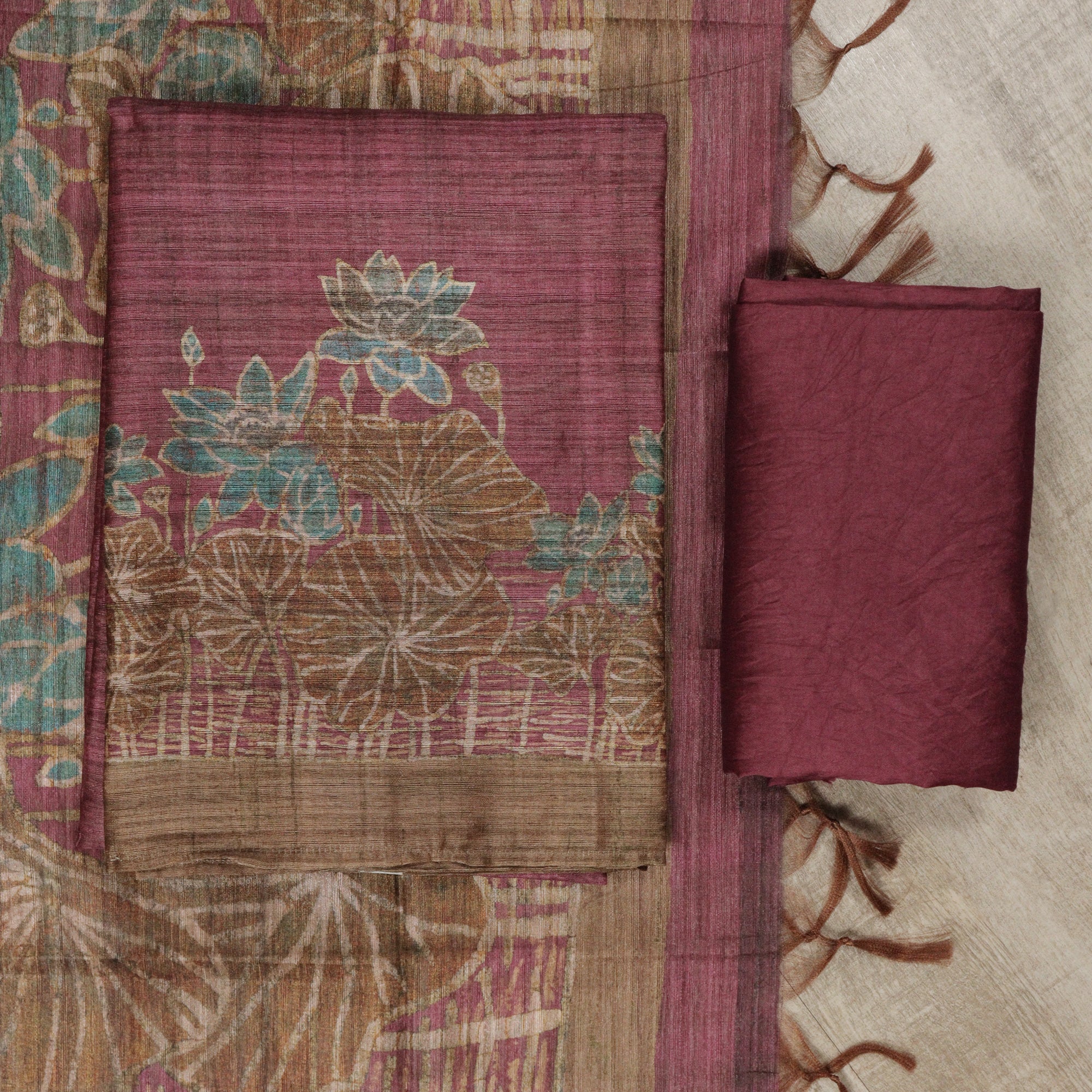 Load image into Gallery viewer, Semi Tusser Silk-5093