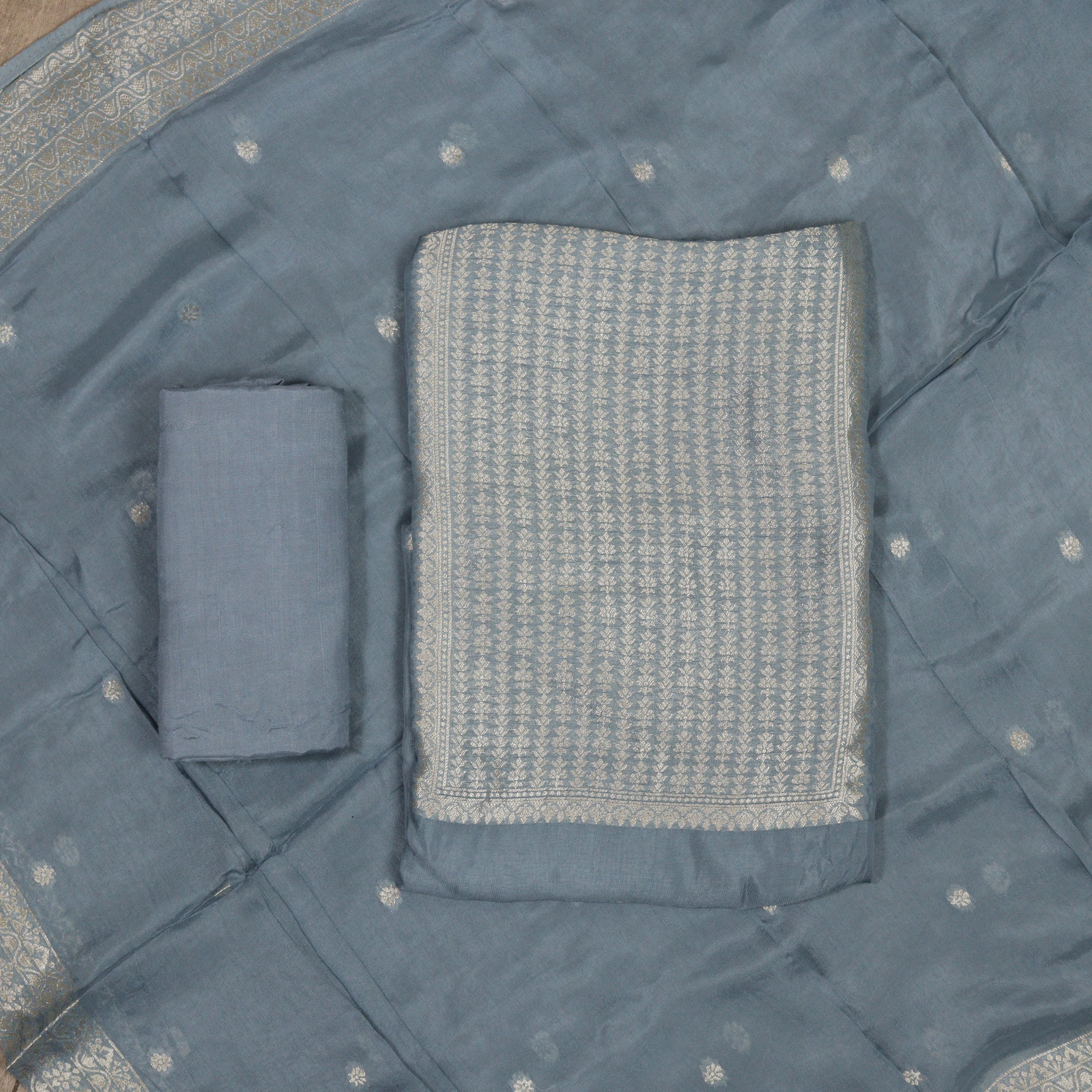 Load image into Gallery viewer, Crepe Georgette Unstitched Suit-5102