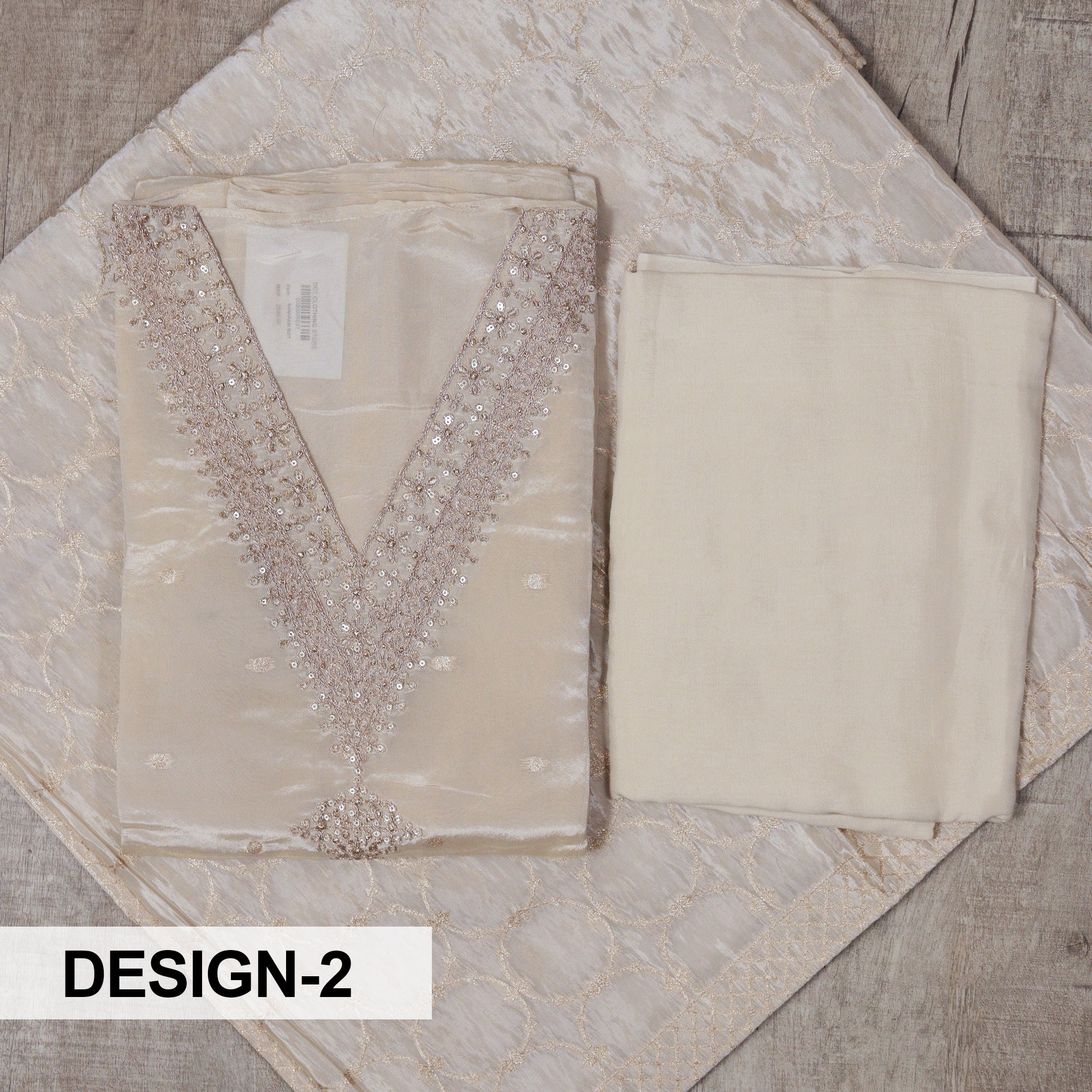 Load image into Gallery viewer, Tissue Organza Unstitched Suit-5037