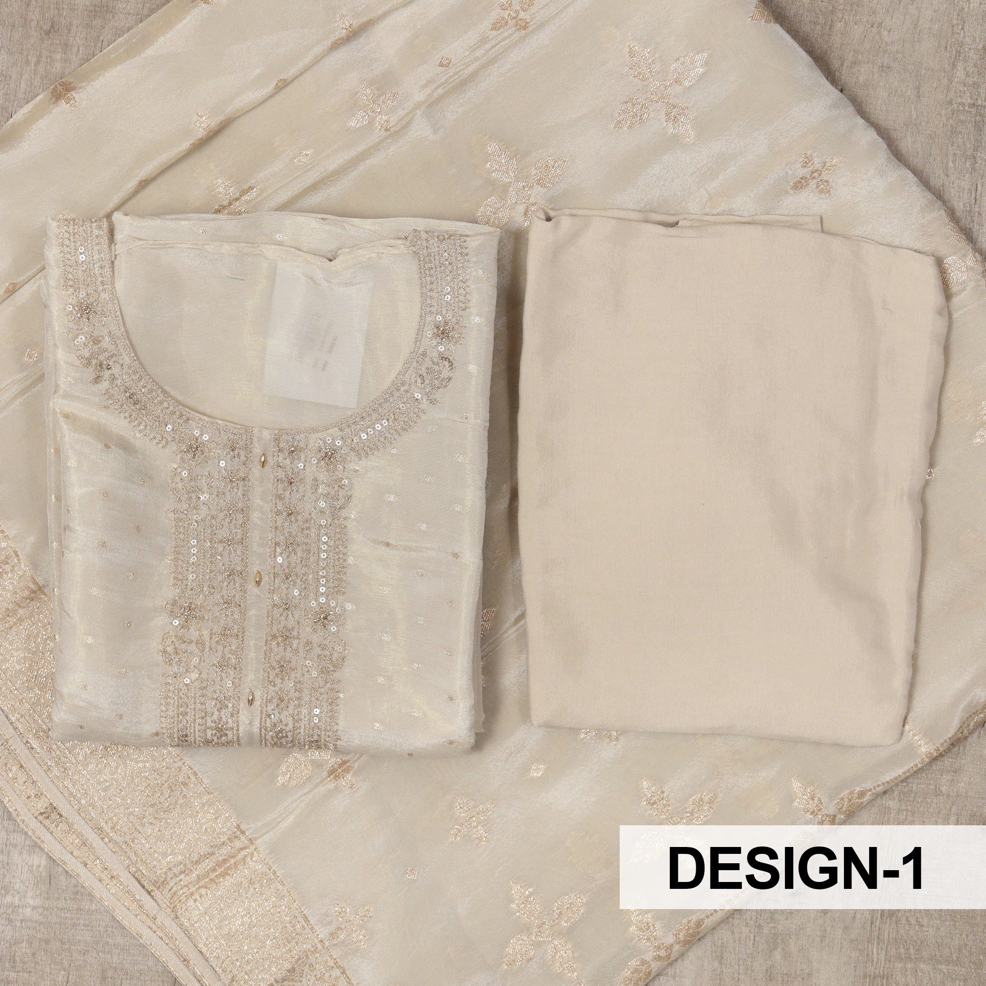 Load image into Gallery viewer, Tissue Organza Unstitched Suit-5037