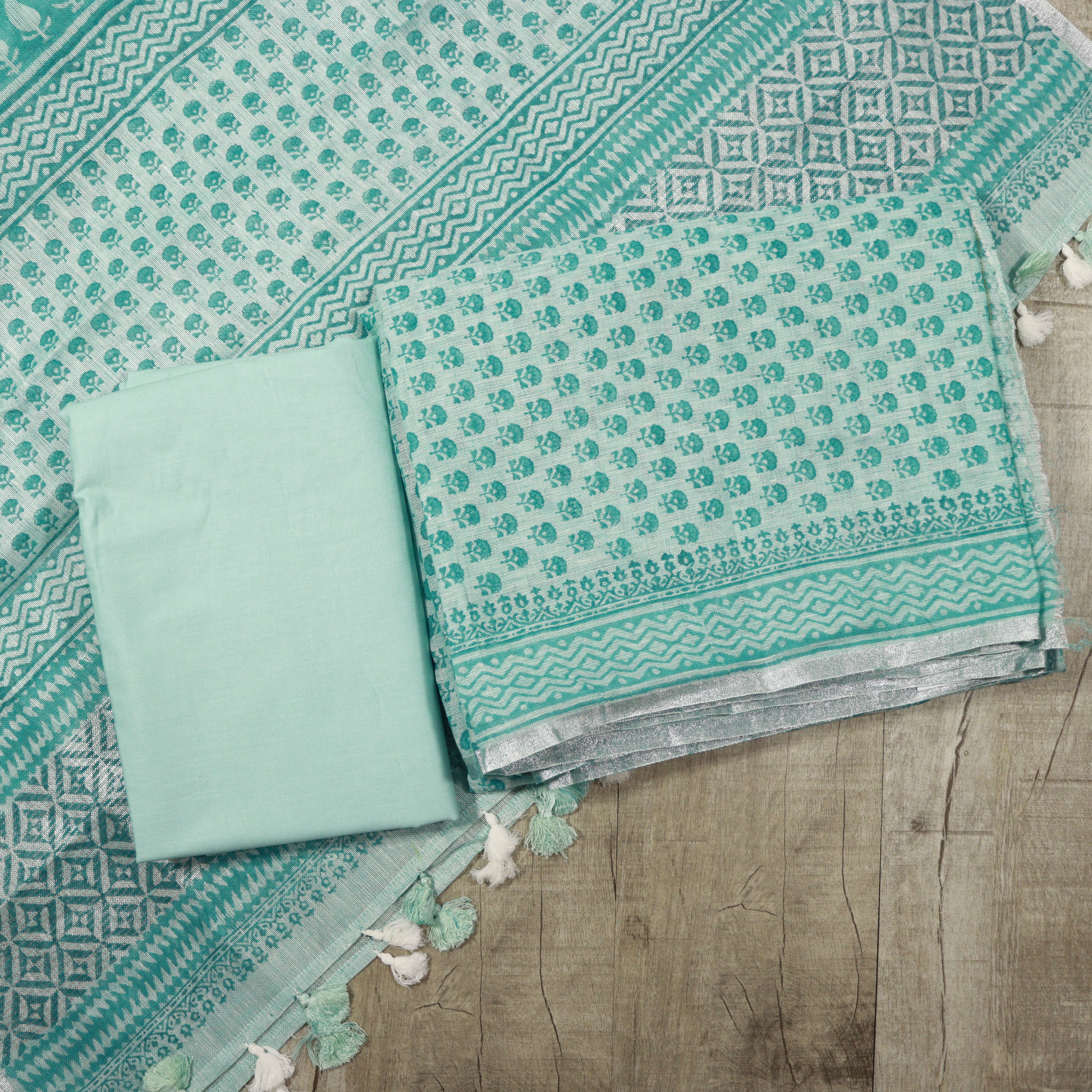 Load image into Gallery viewer, Pure Linen Unstitched Suit - 3791