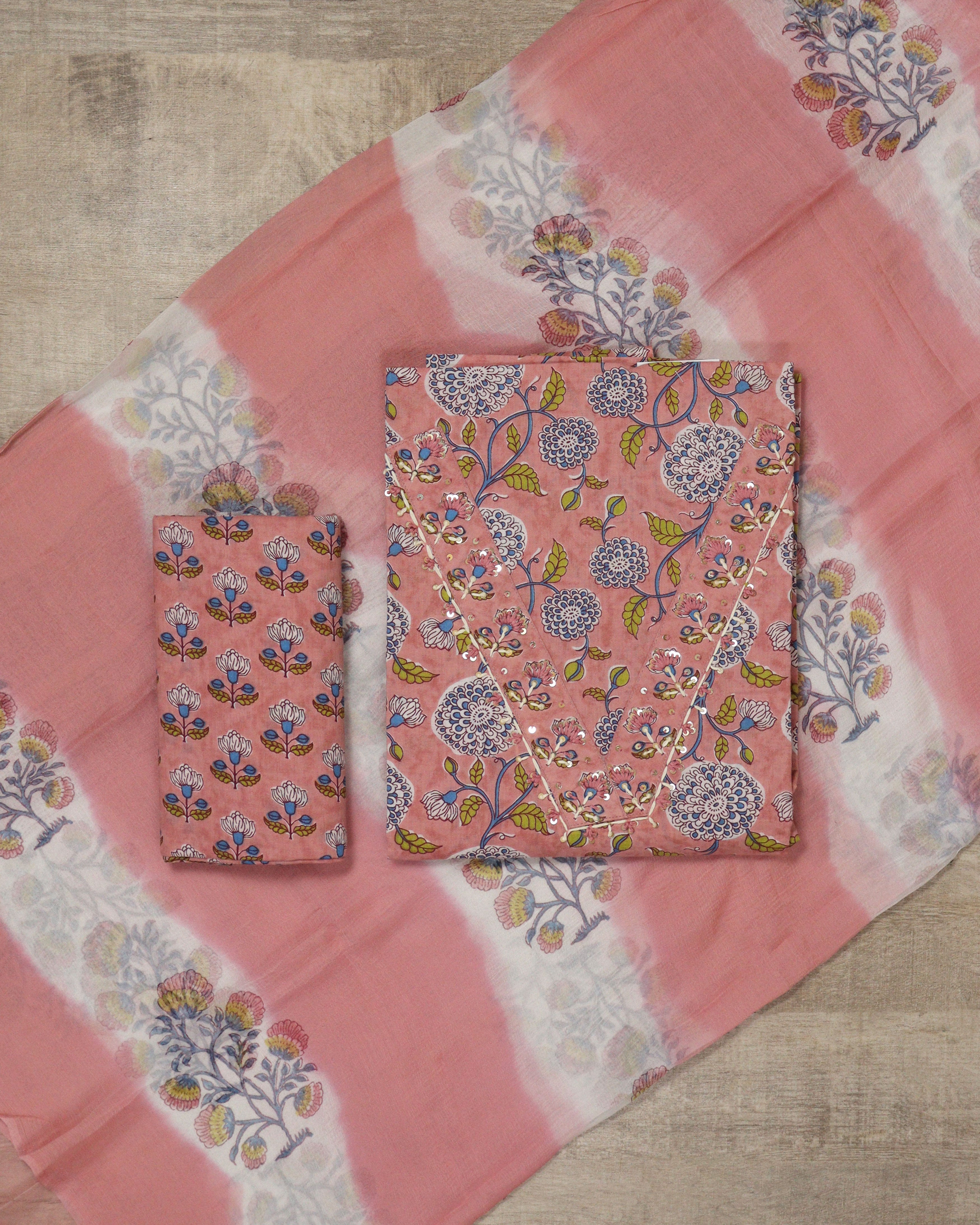 Load image into Gallery viewer, Pure Cotton Unstitched Suit- 5183