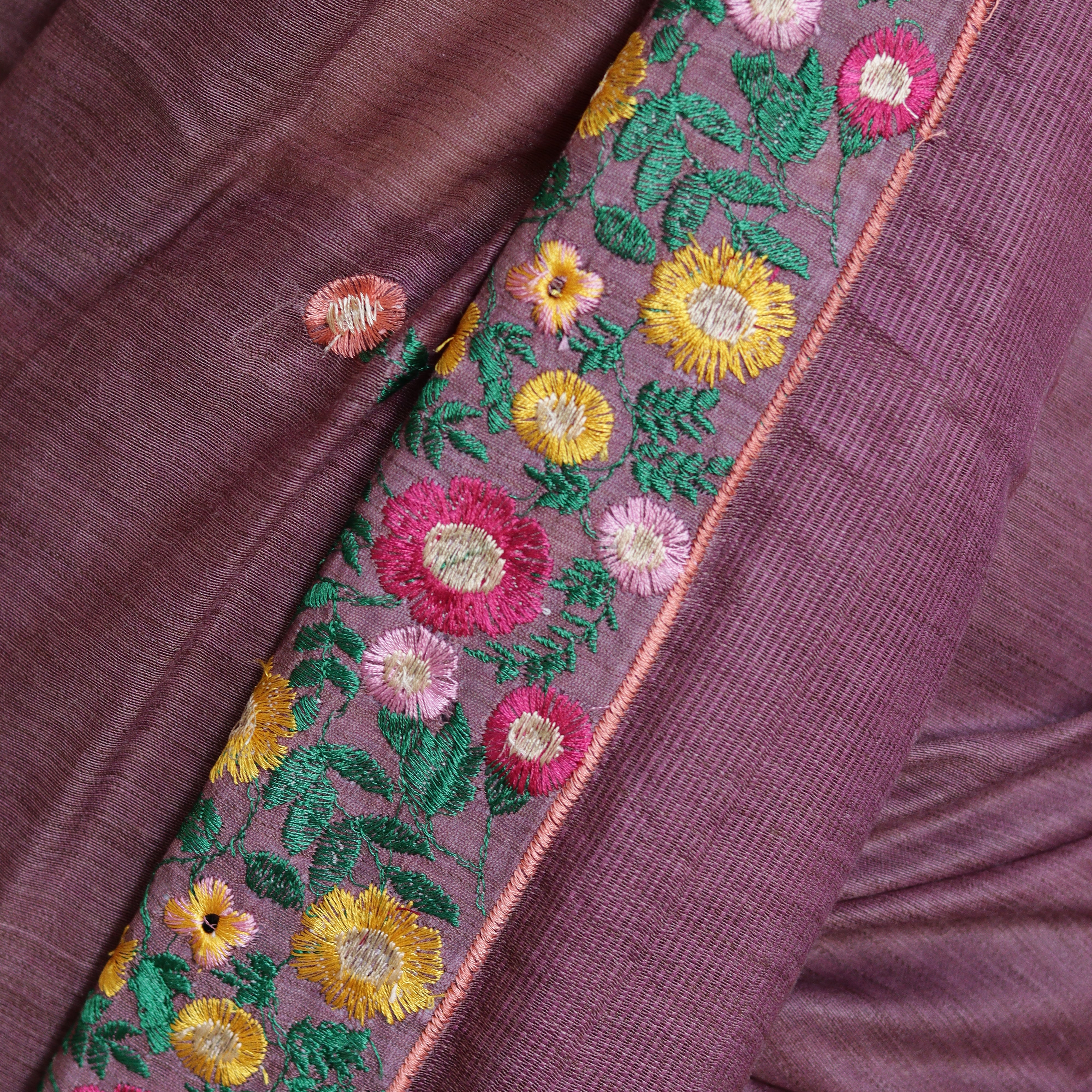 Load image into Gallery viewer, Linen Basuwada Embroidered Saree - Pre Order- 3837