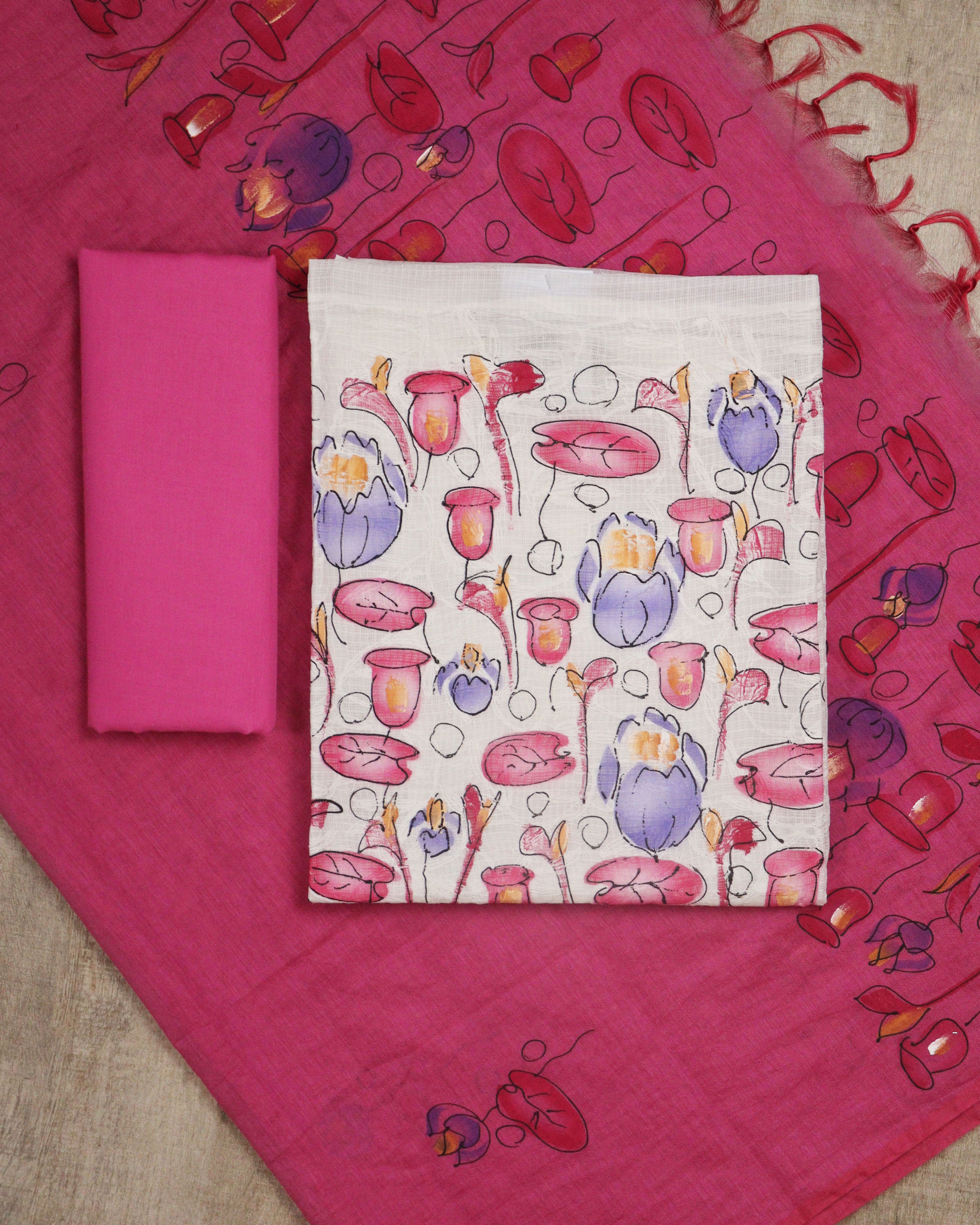 Load image into Gallery viewer, Tepchi Kotta Unstitched Suit- 5182