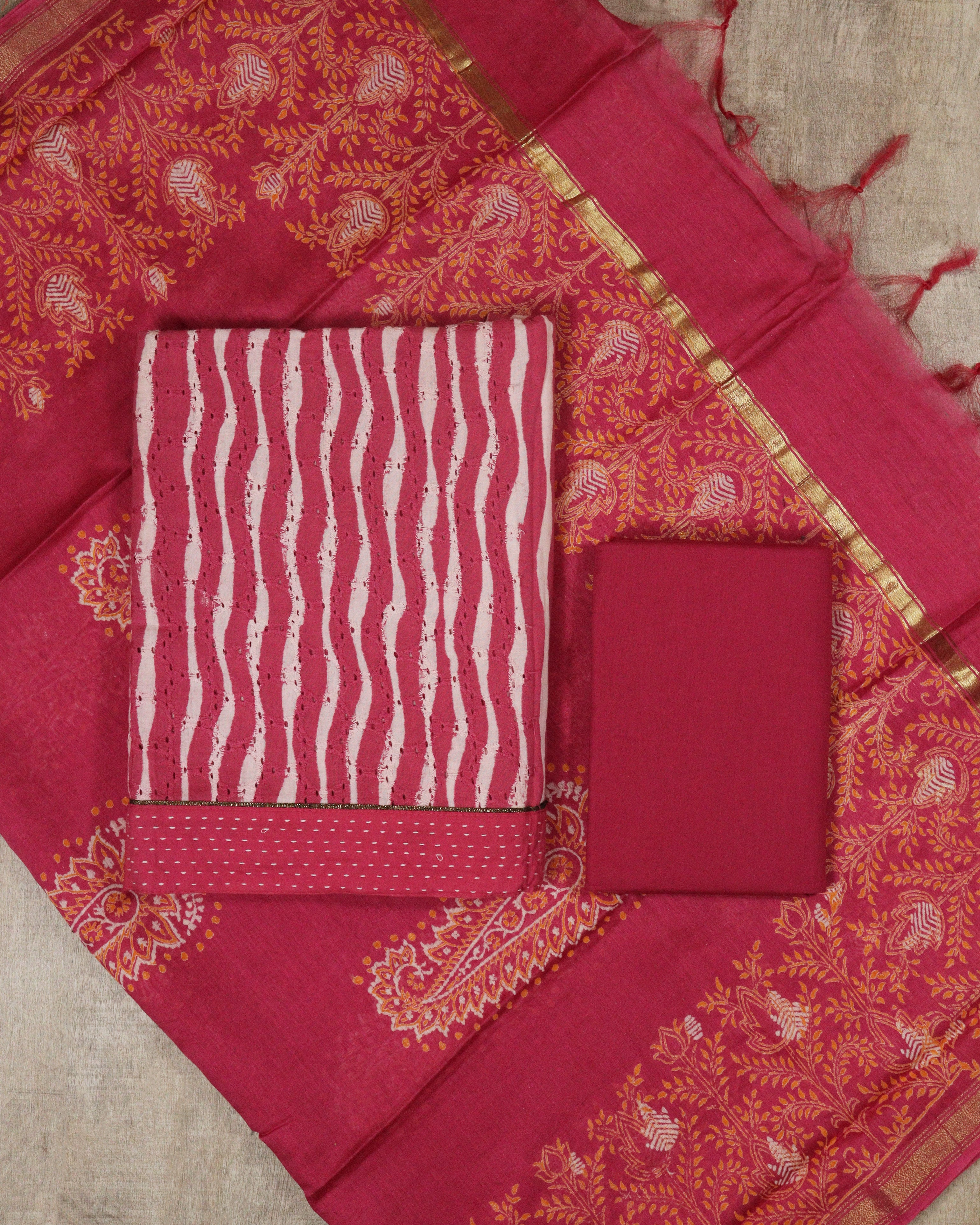 Load image into Gallery viewer, Pure Cotton Unstitched Suit-5242