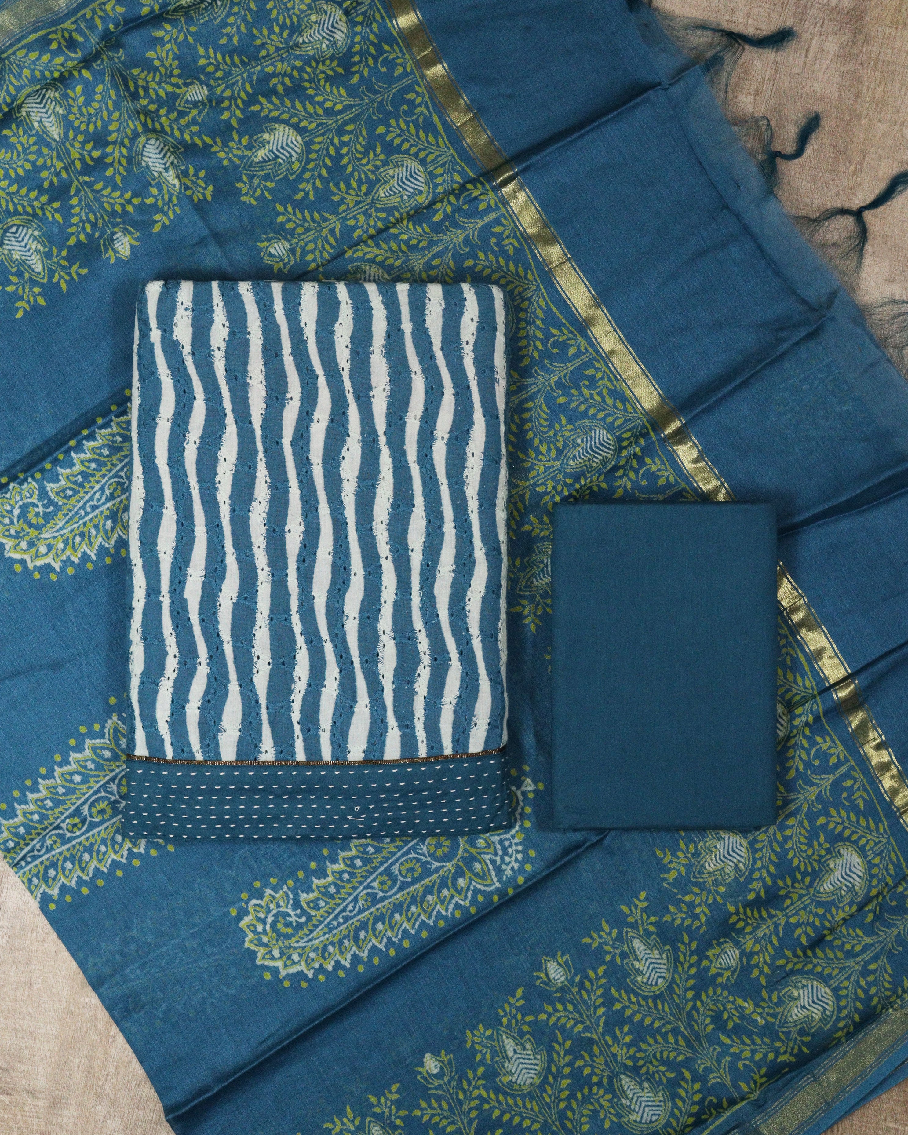 Load image into Gallery viewer, Pure Cotton Unstitched Suit-5242