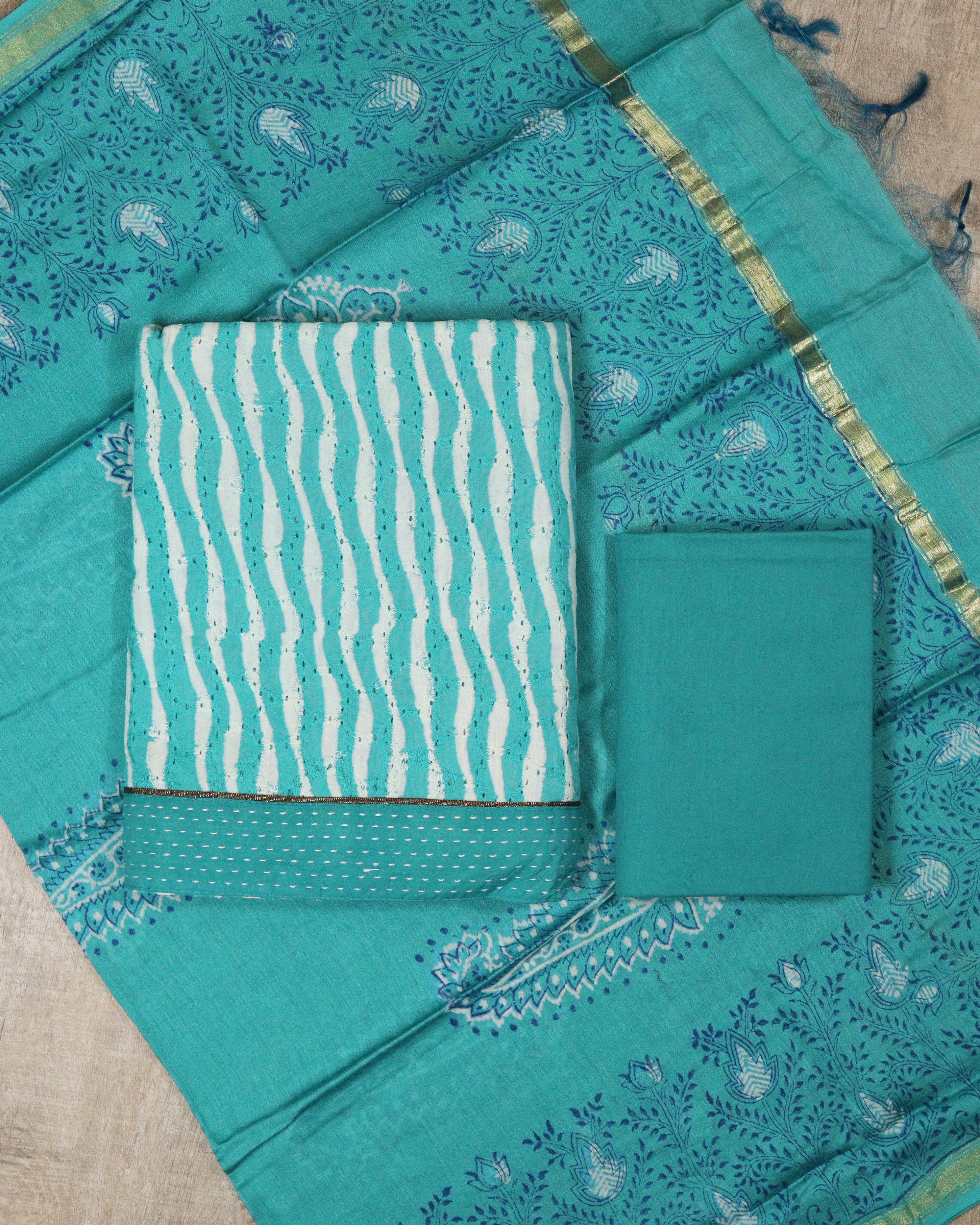 Load image into Gallery viewer, Pure Cotton Unstitched Suit-5242