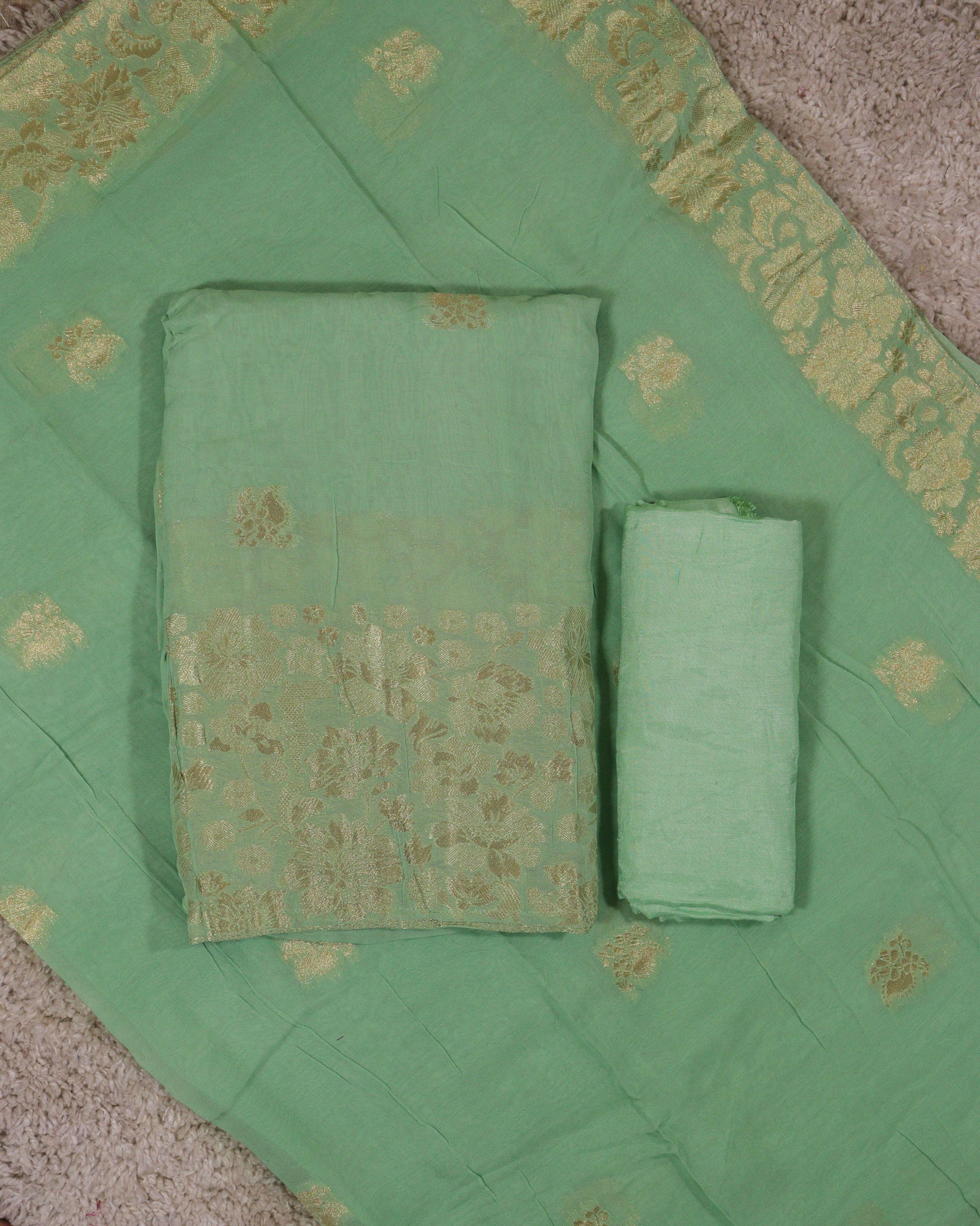 Load image into Gallery viewer, Viscose Organza unstitched Suit-3757