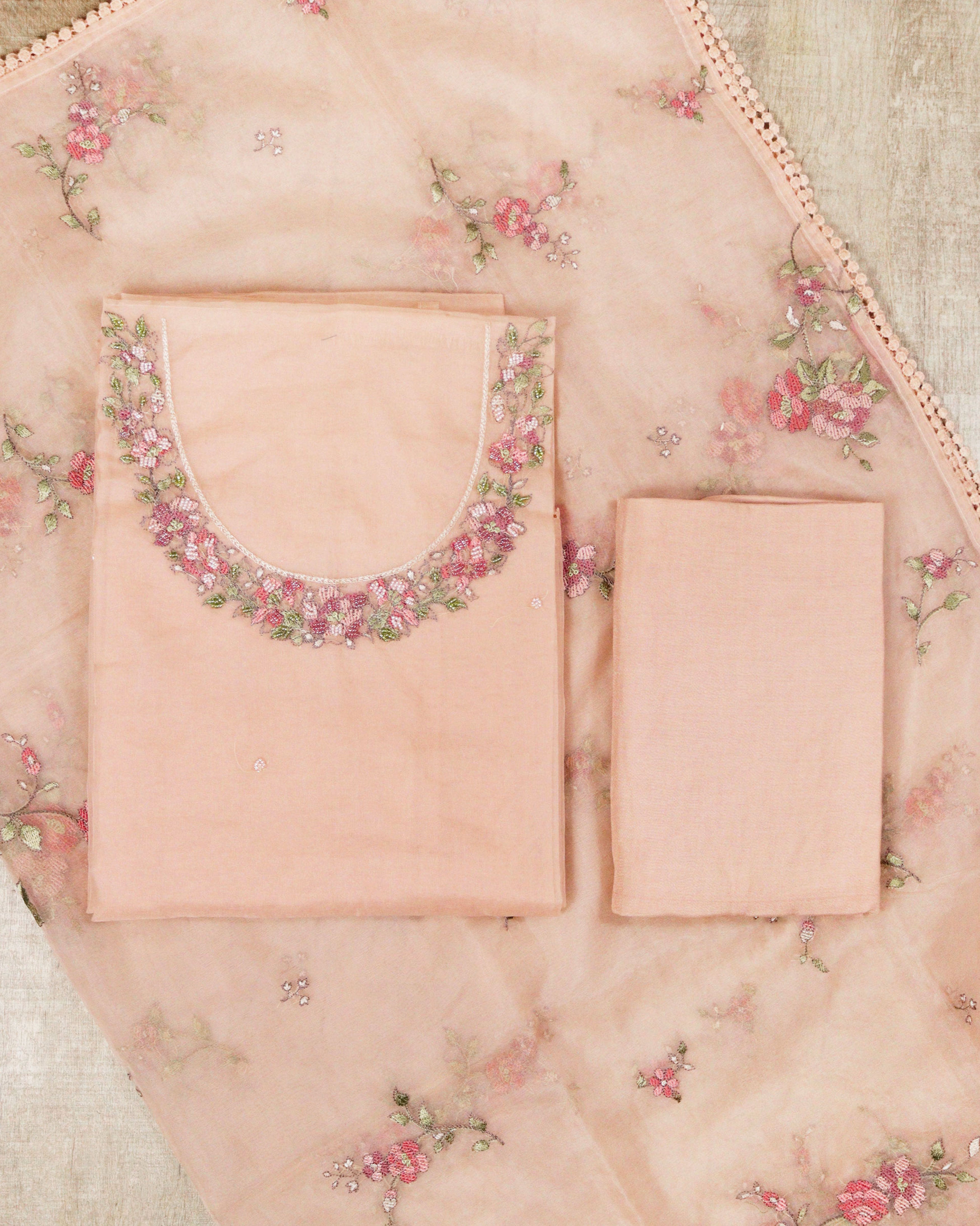 Load image into Gallery viewer, Pure Organza Unstitched Suit-5240