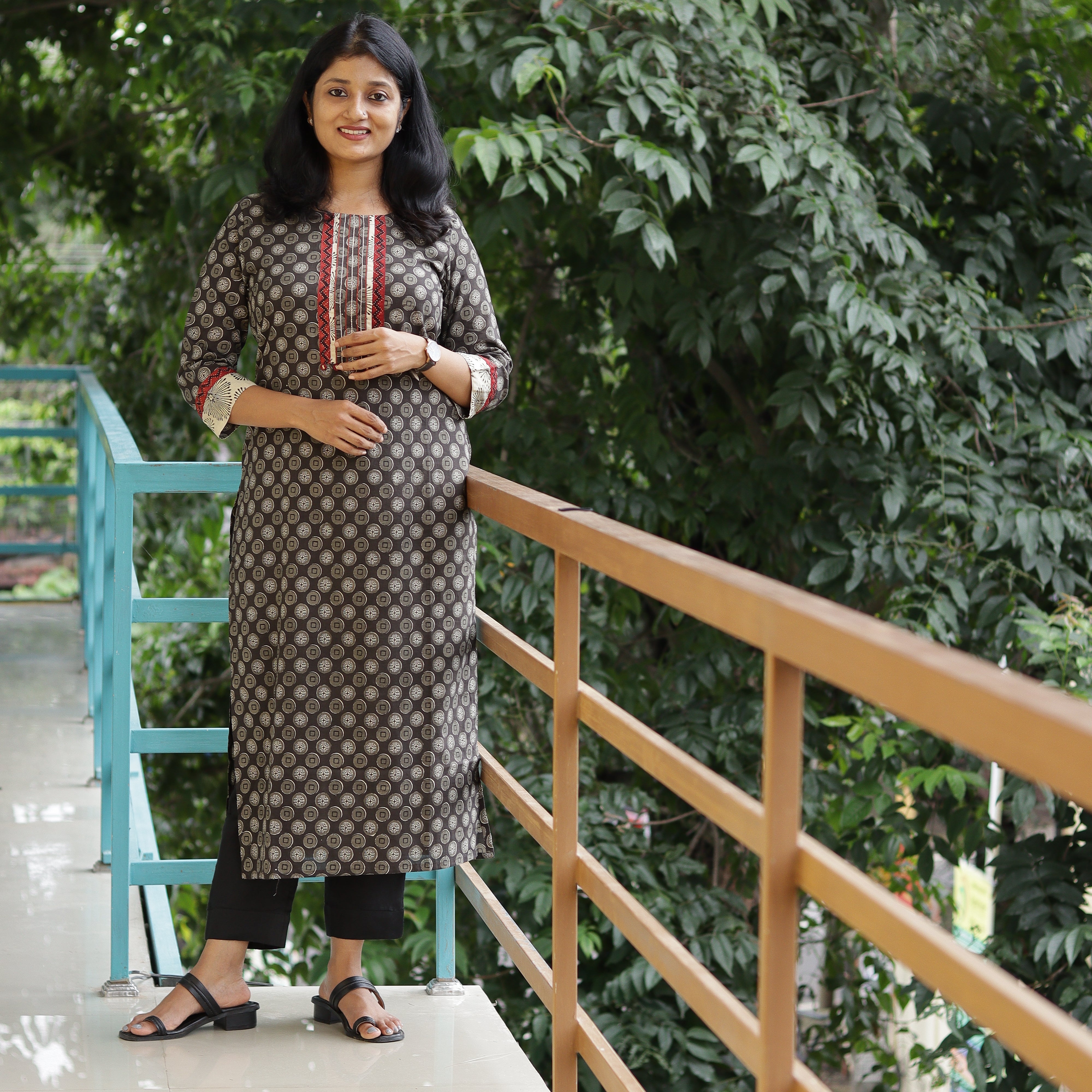 Load image into Gallery viewer, Cotton Printed Kurti - 3663