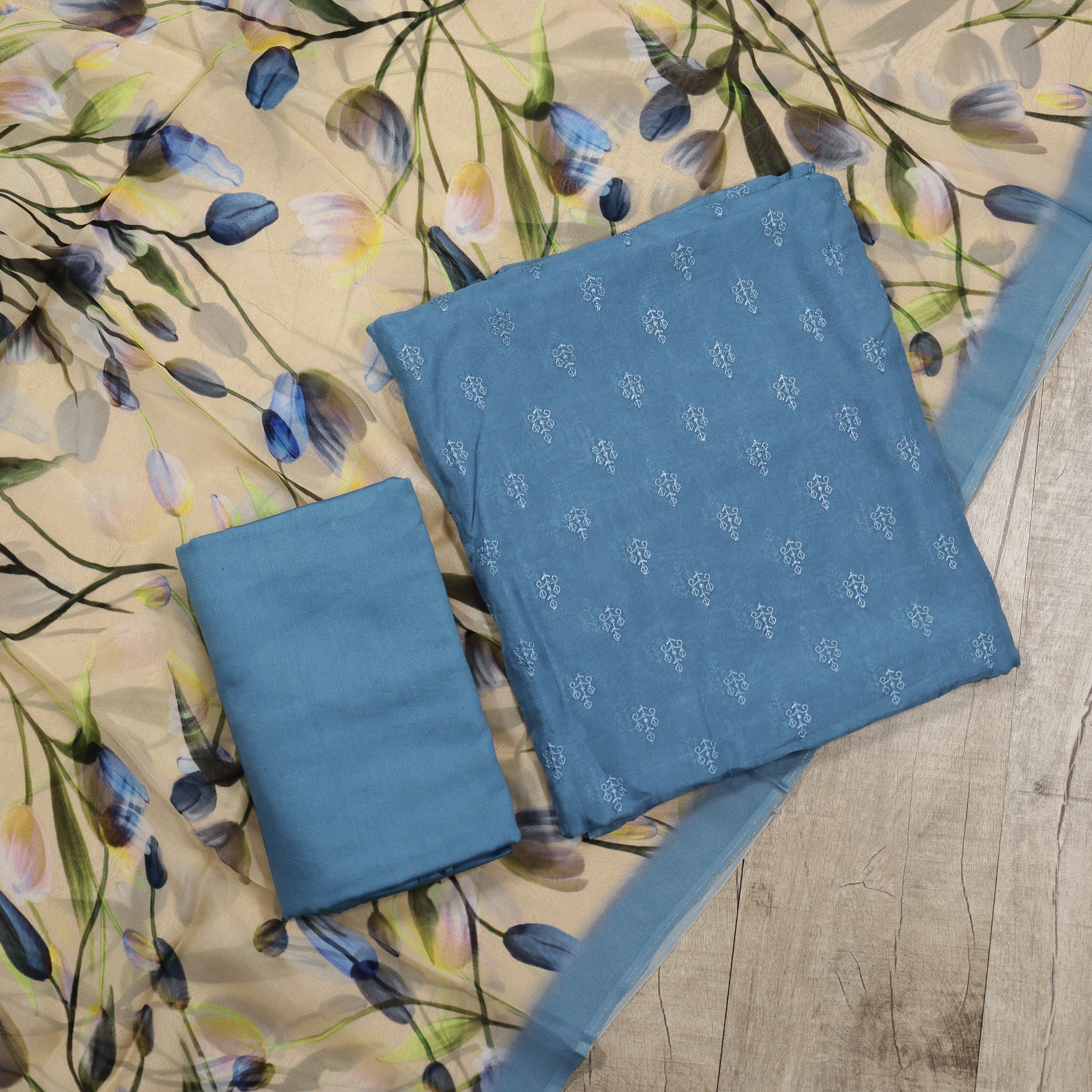 Load image into Gallery viewer, Pure Viscose Organza Unstitched Suit - 3866