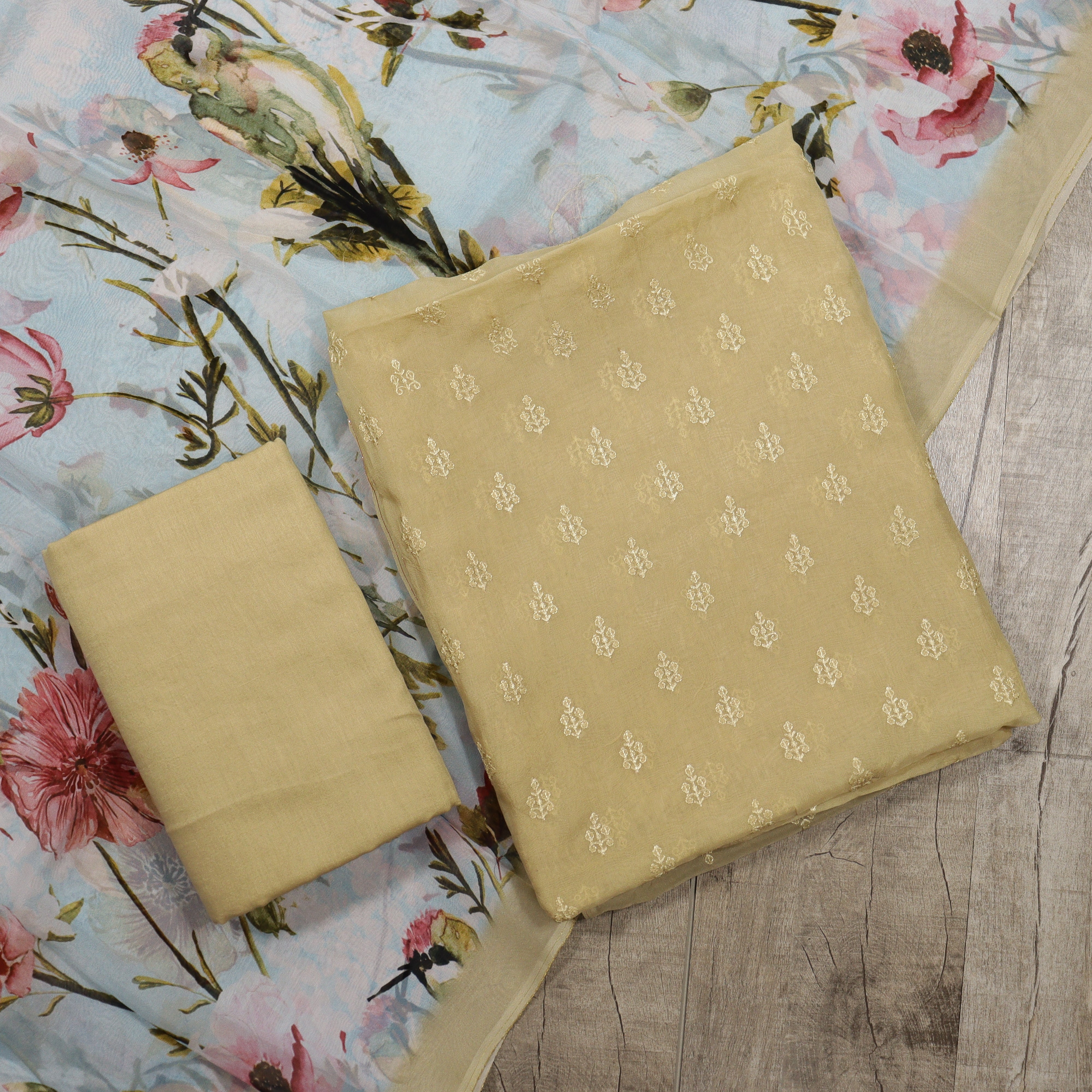 Load image into Gallery viewer, Pure Viscose Organza Unstitched Suit - 3866