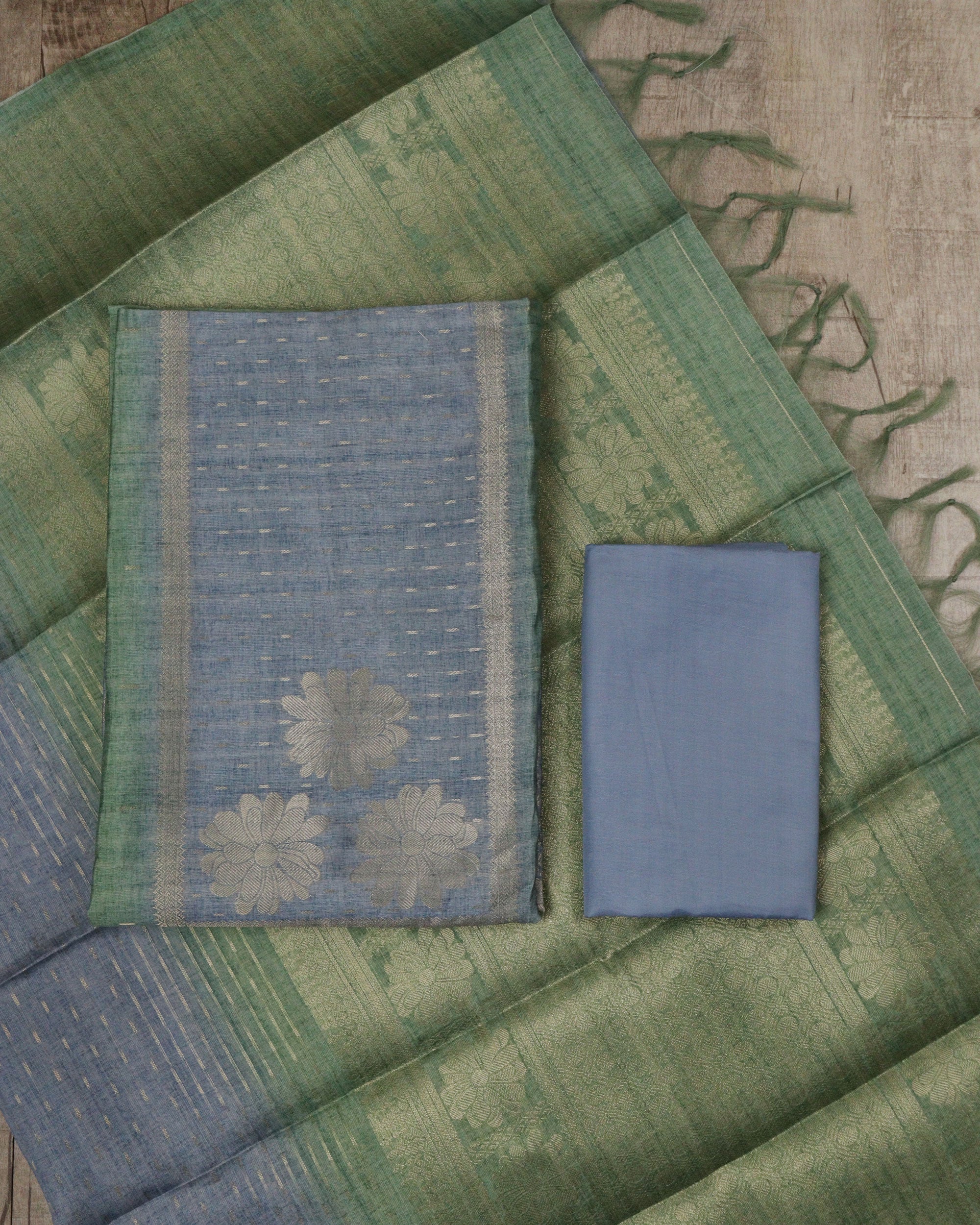 Load image into Gallery viewer, Banarasi Unstitched Suit-5350