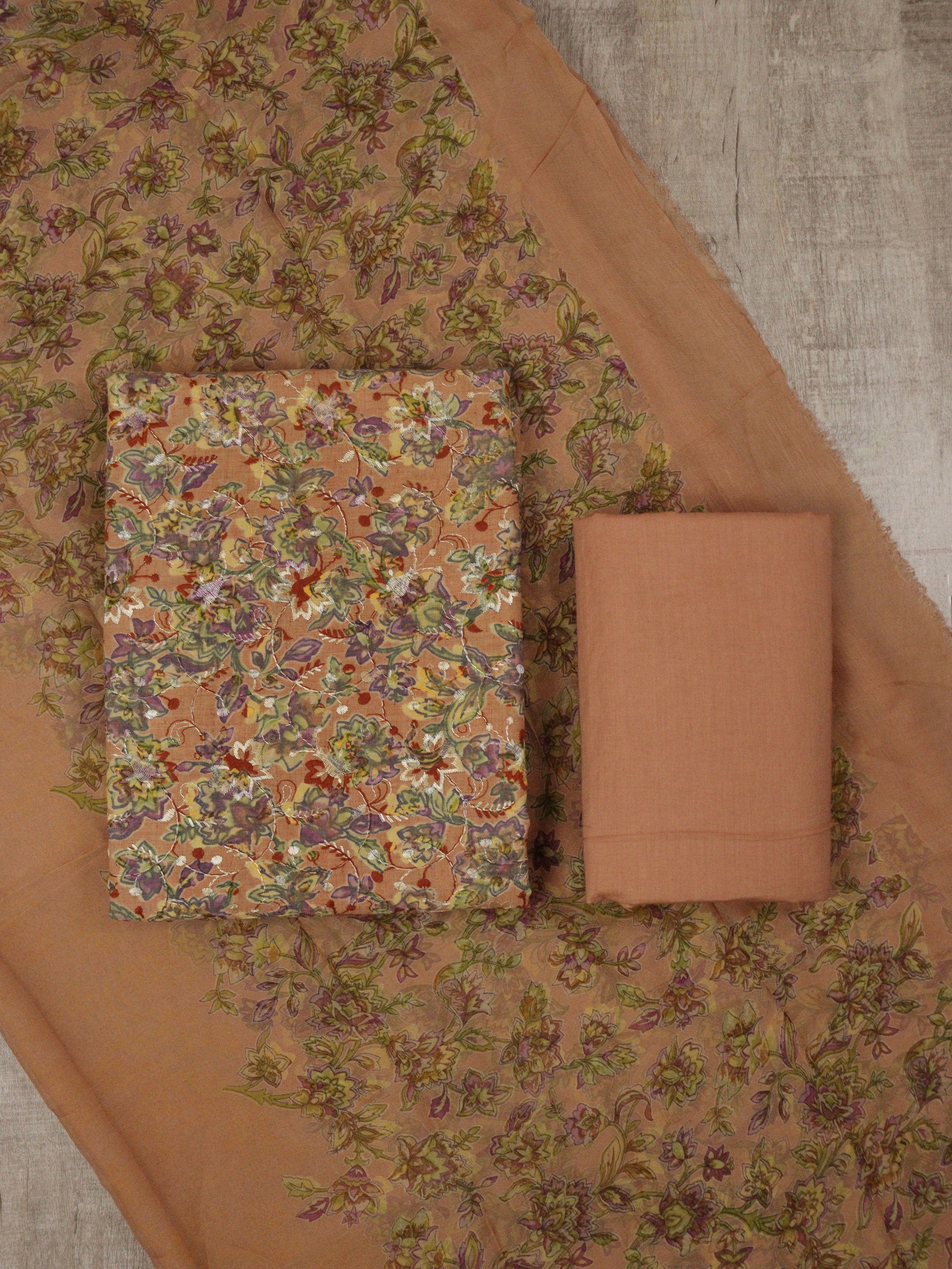 Load image into Gallery viewer, Pure Cotton Unstitched Suit-5349