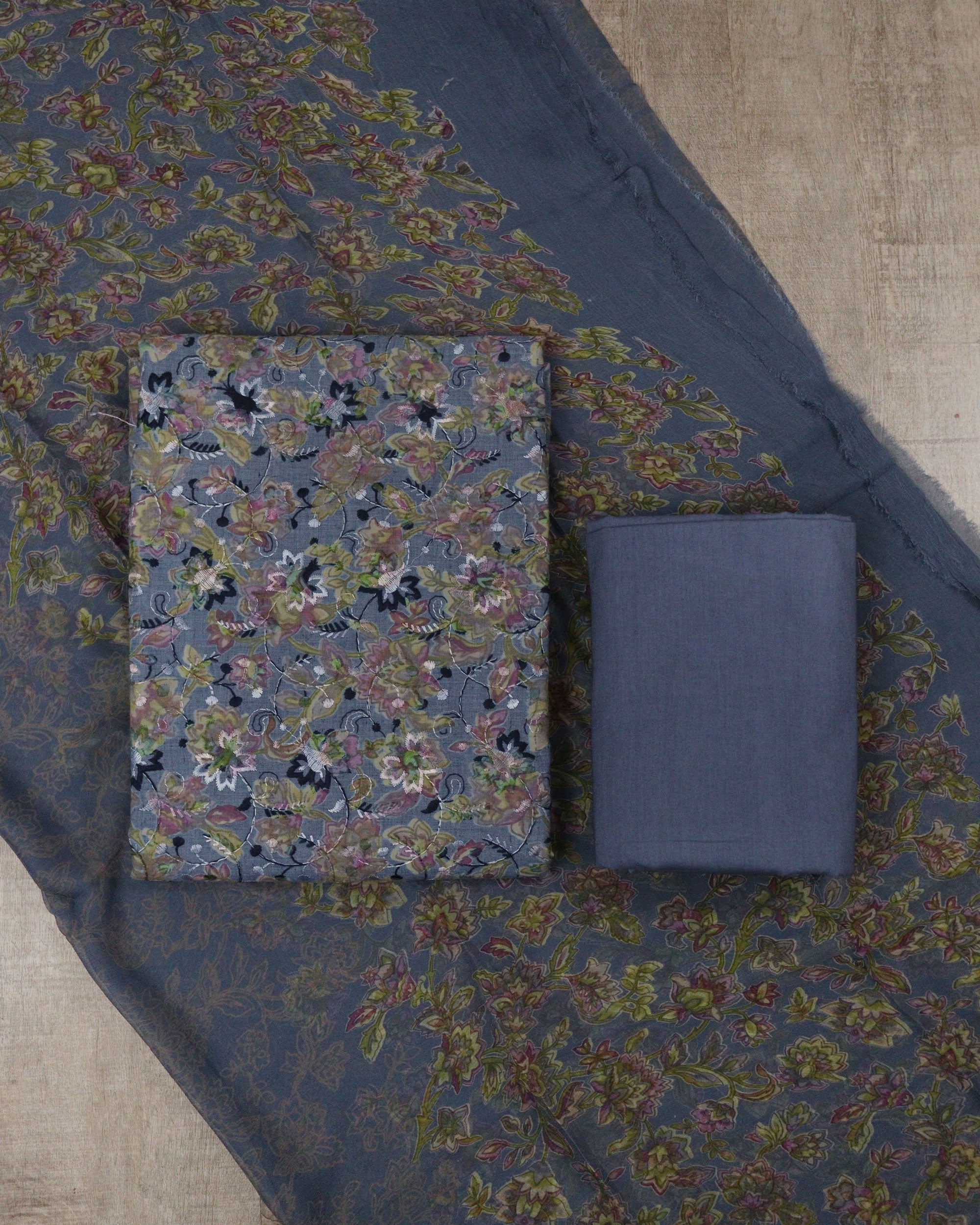 Load image into Gallery viewer, Pure Cotton Unstitched Suit-5349