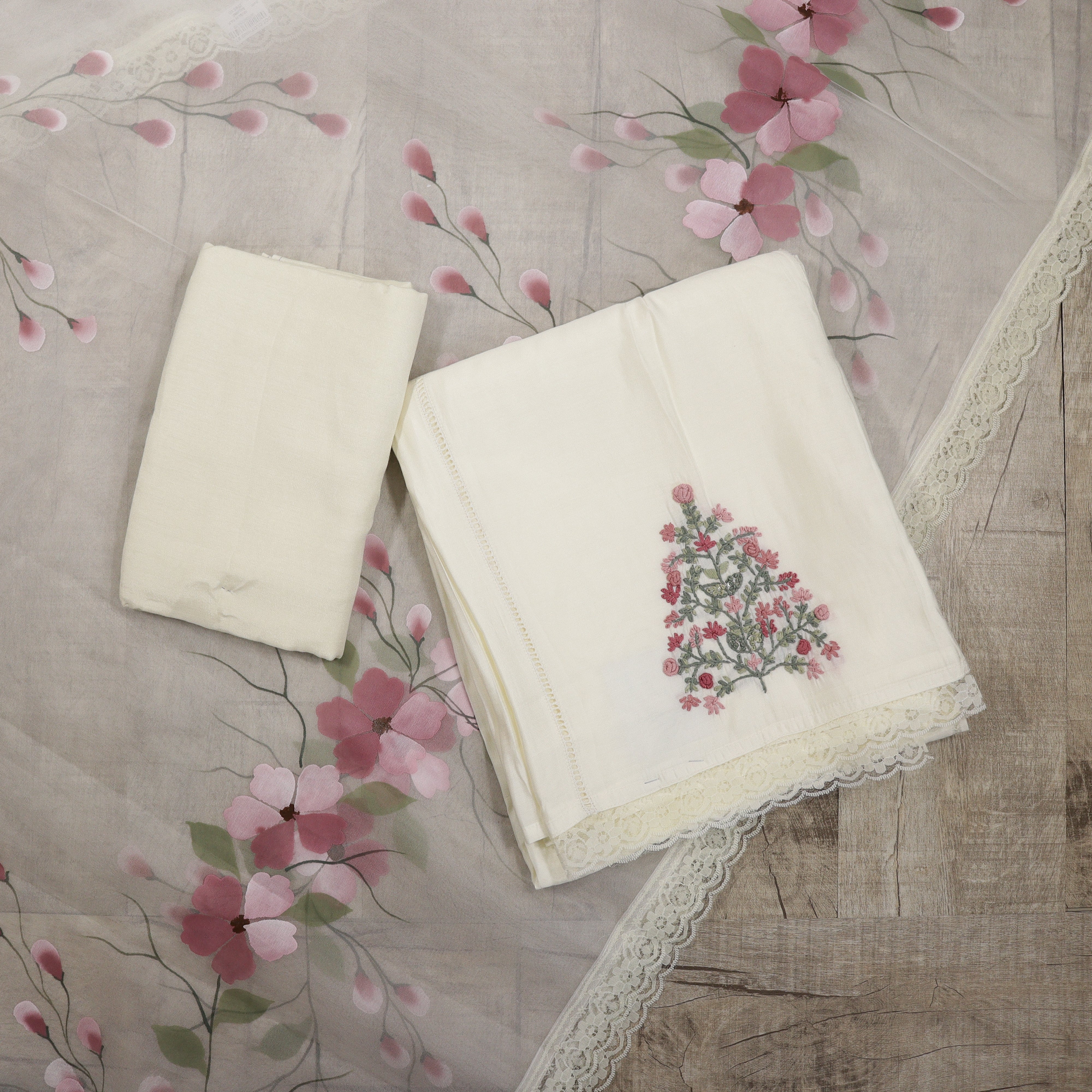 Load image into Gallery viewer, Pure Chanderi Silk Unstitched Suit - 3870