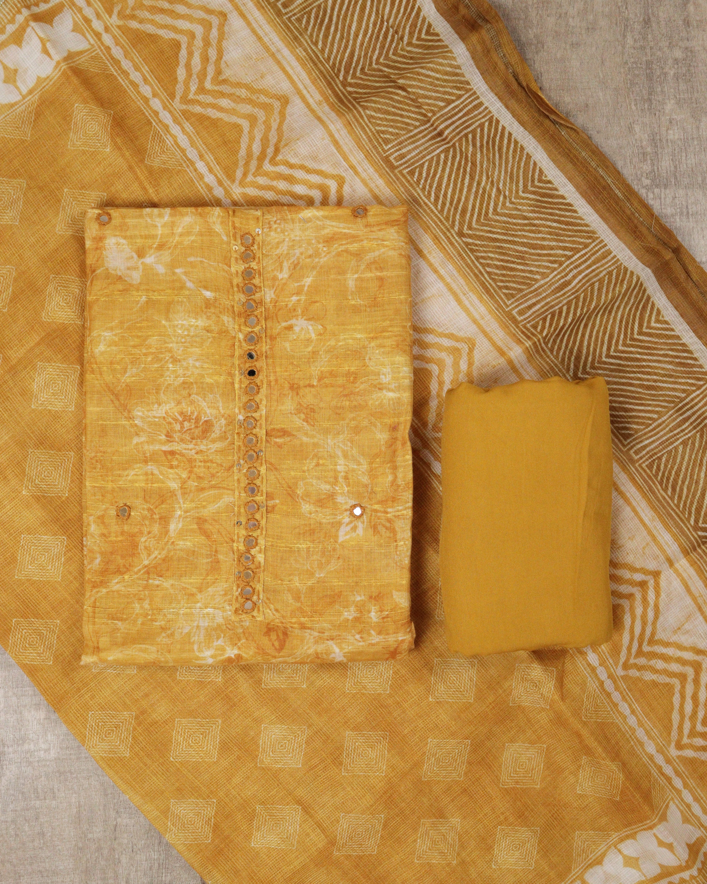 Load image into Gallery viewer, Linen Cotton Unstitched Suit -5392