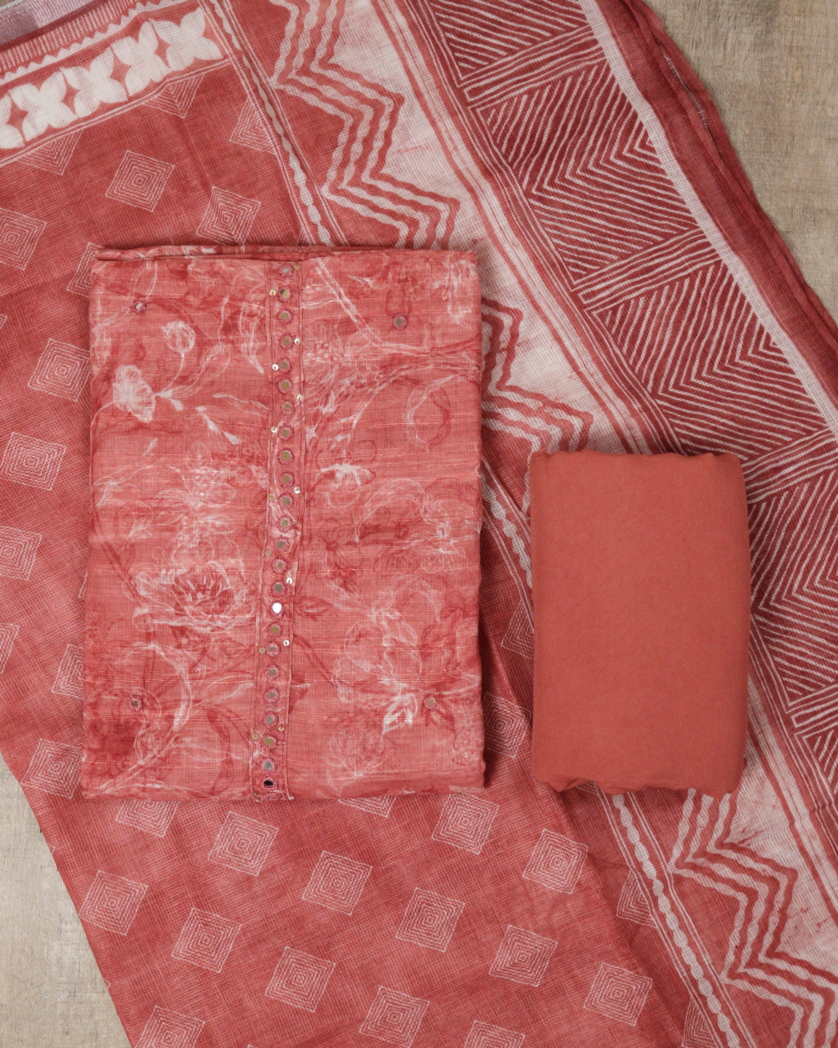 Load image into Gallery viewer, Linen Cotton Unstitched Suit -5392